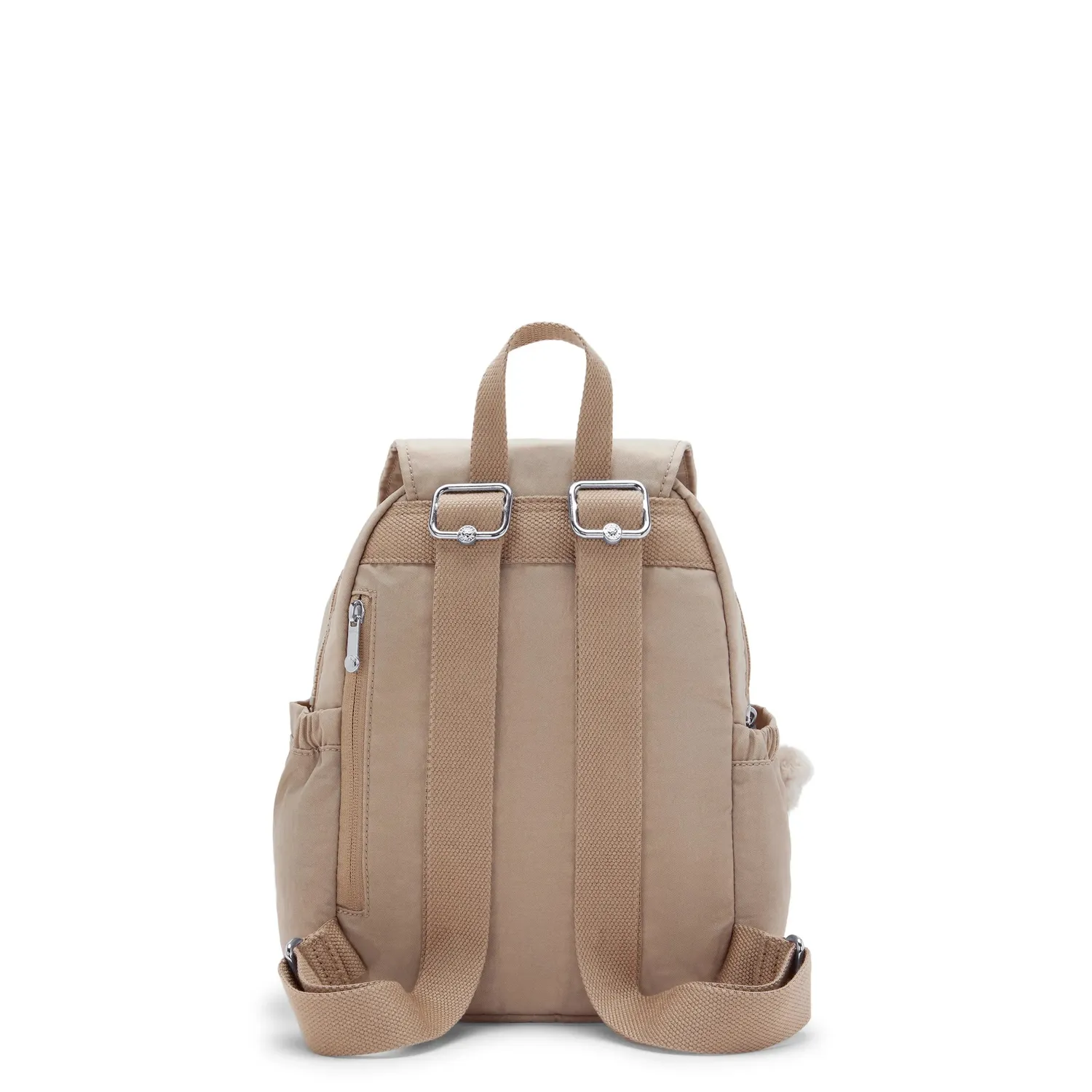 Kipling City Pocket Mini rugzak klein Tan Beige met klep