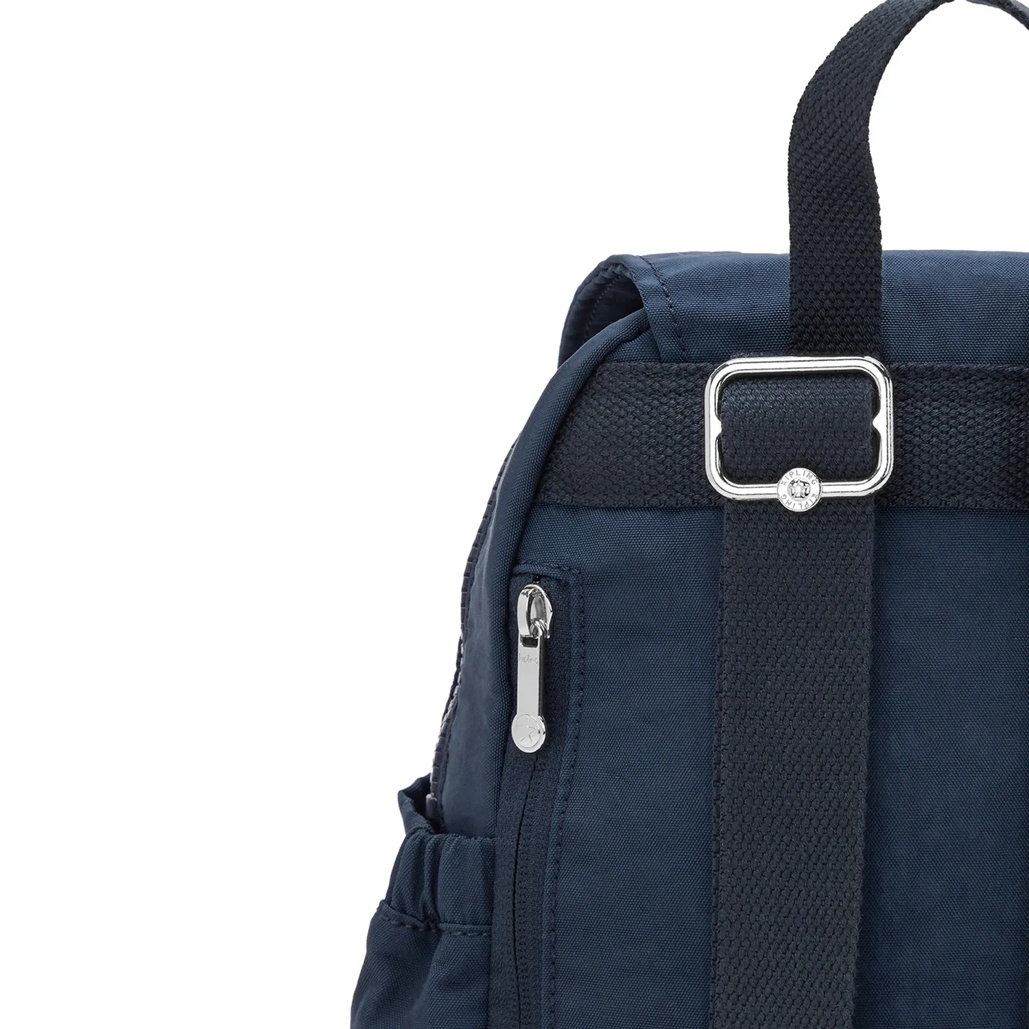 Kipling City Pocket Mini rugzak Blue Bleu 2 klein met klep