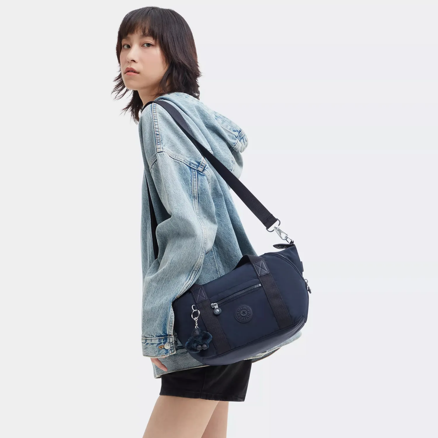 Kipling Art Mini schoudertas Blue Bleu 2 klein waterafstotend