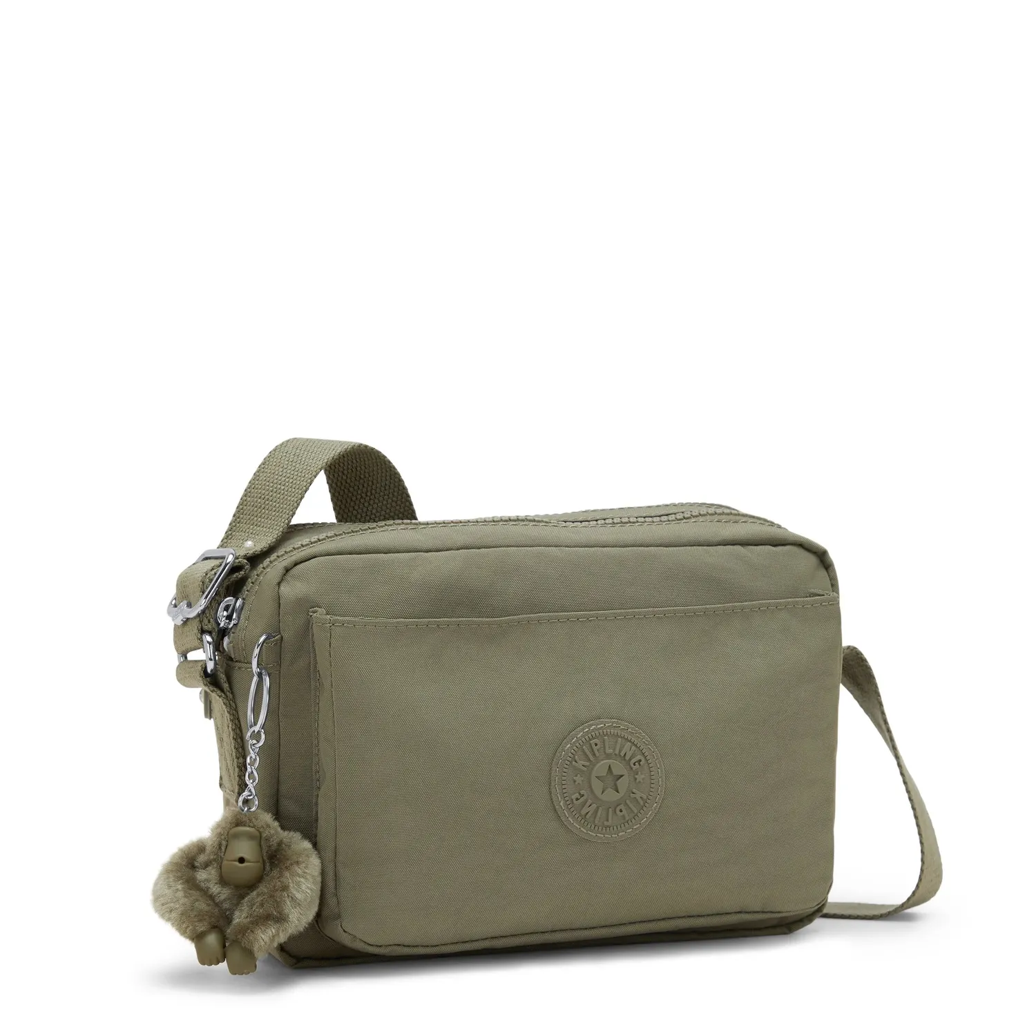 Kipling Abanu M schoudertas Medium Almost Sage verstelbaar