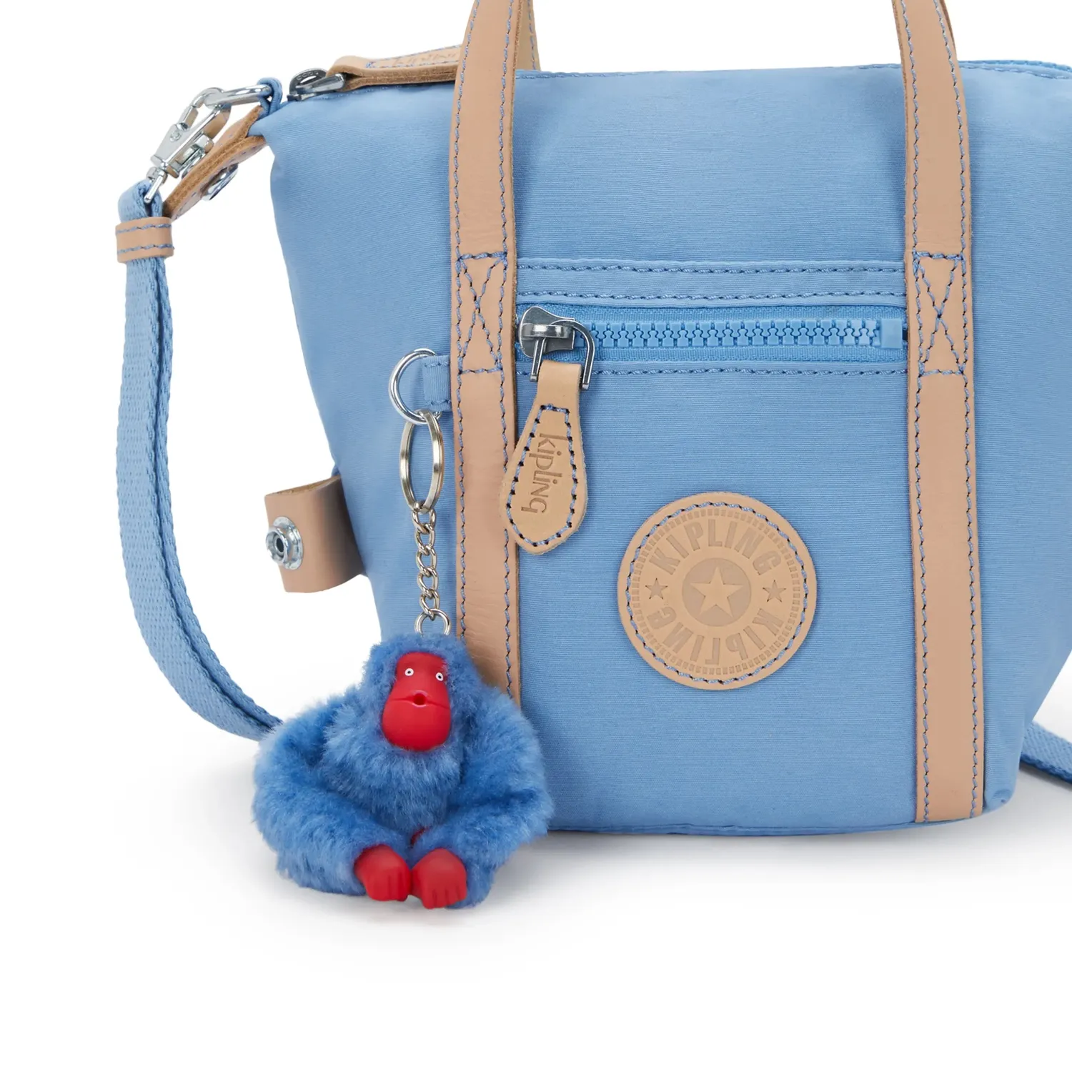 Kipling Boxy Art S handtas klein Cotton Air Blue – crossbody