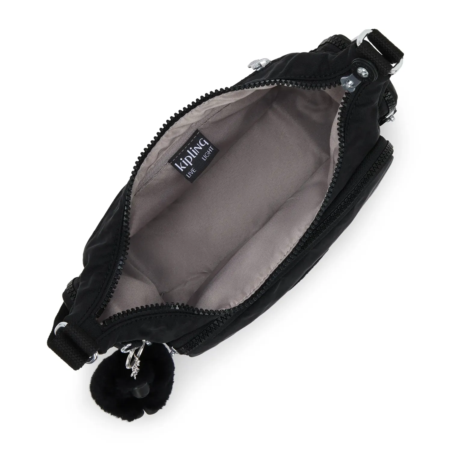 Kipling Gabbette S crossbodytas Black Noir klein licht