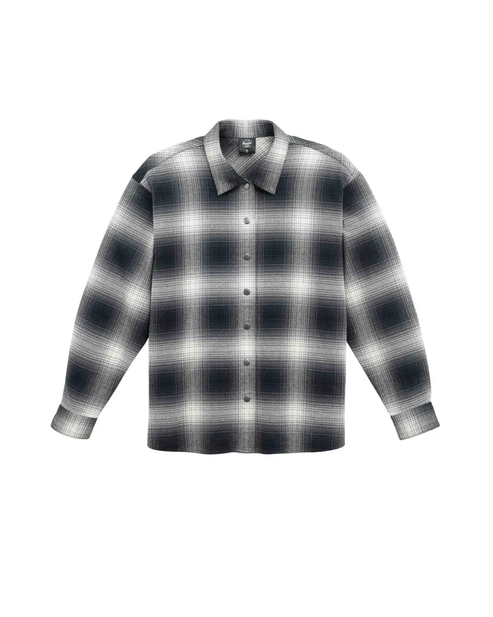Herschel Snap Down Flannel damesblouse moonbeam katoen