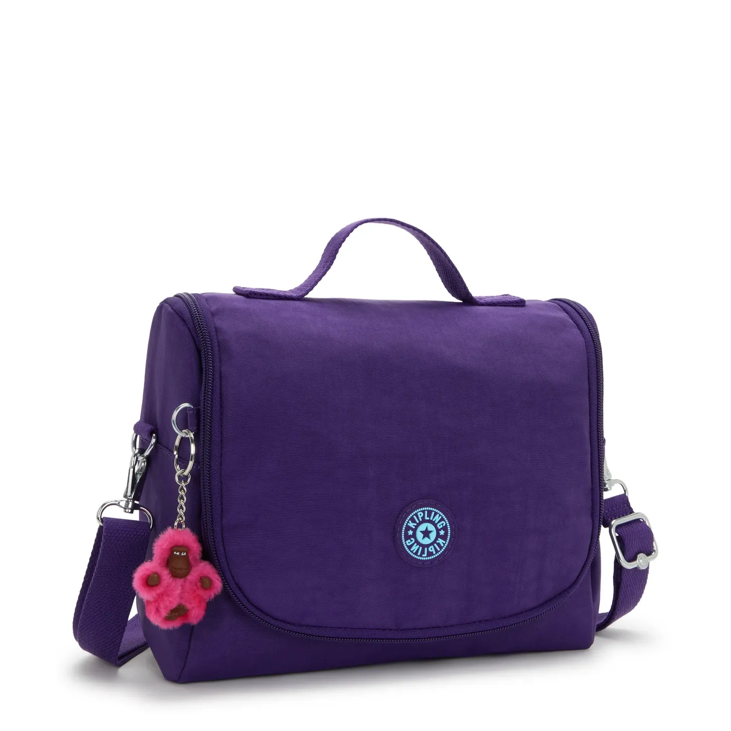 Kipling New Kichirou lunchtas Groot VIP Purple trolleybevestiging