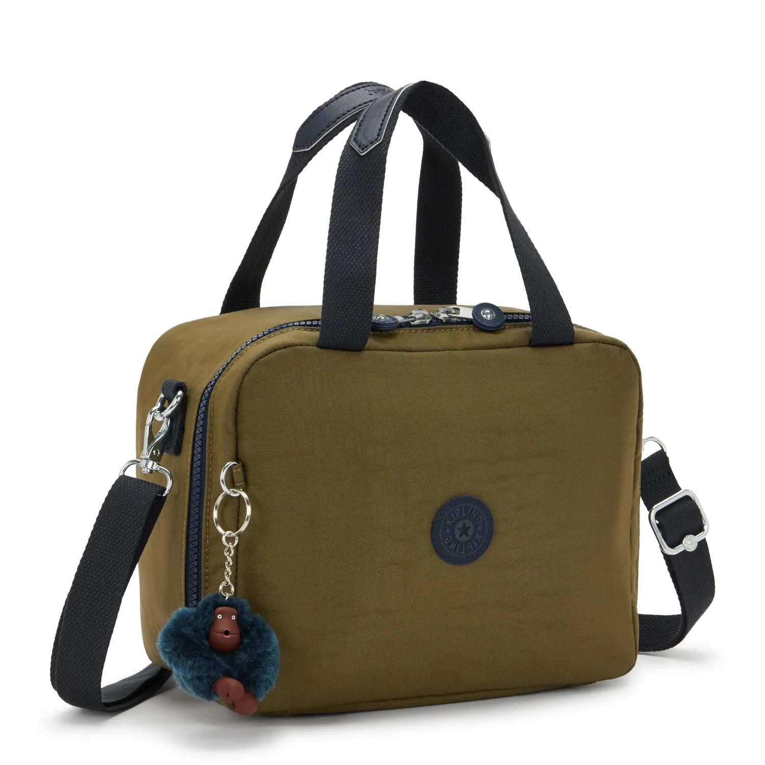 Kipling Miyo lunchtas Groot Treasure Green geïsoleerd