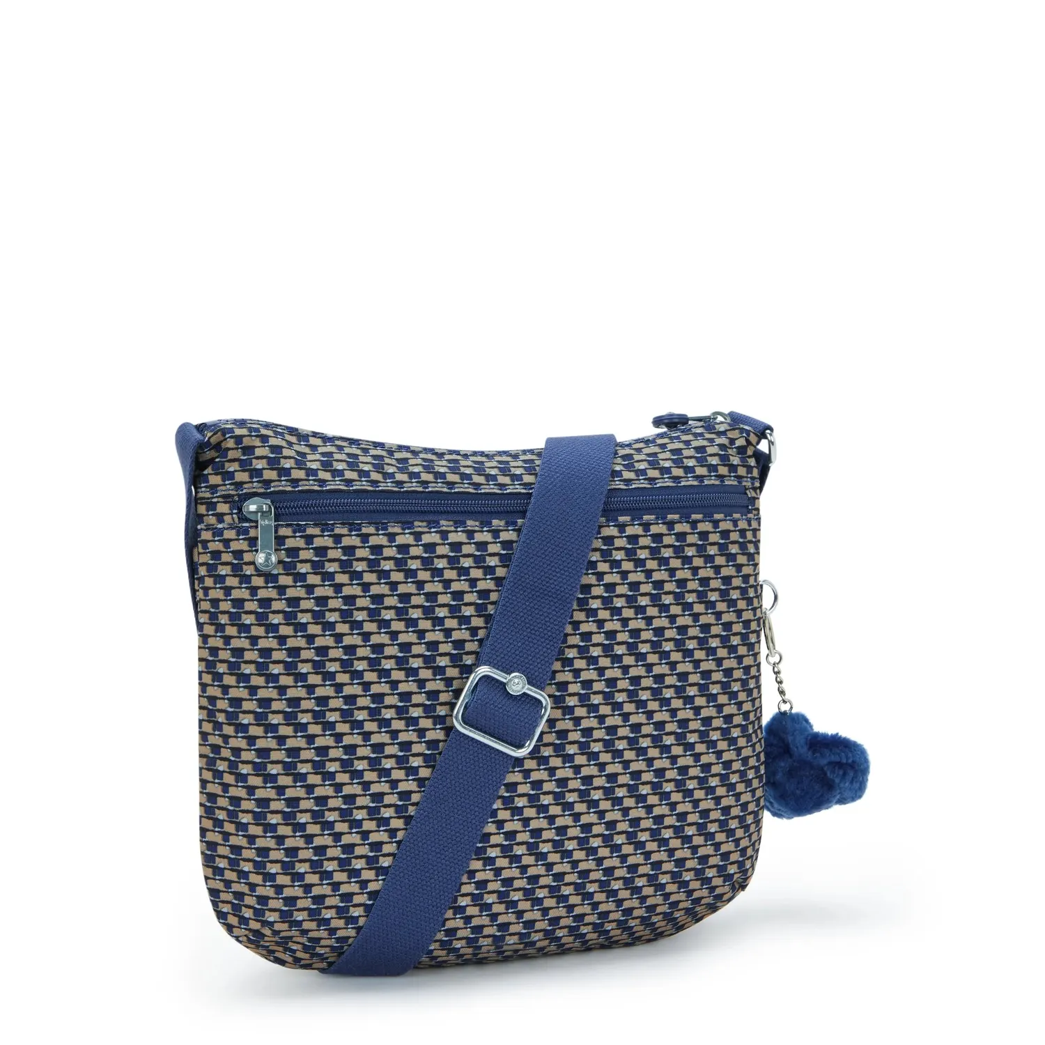 Kipling Arto crossbody tas Blue on Wire Medium waterafstotend