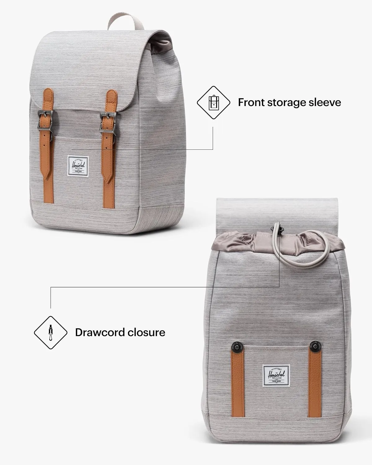 Herschel Retreat rugzak 23L zwart standaard