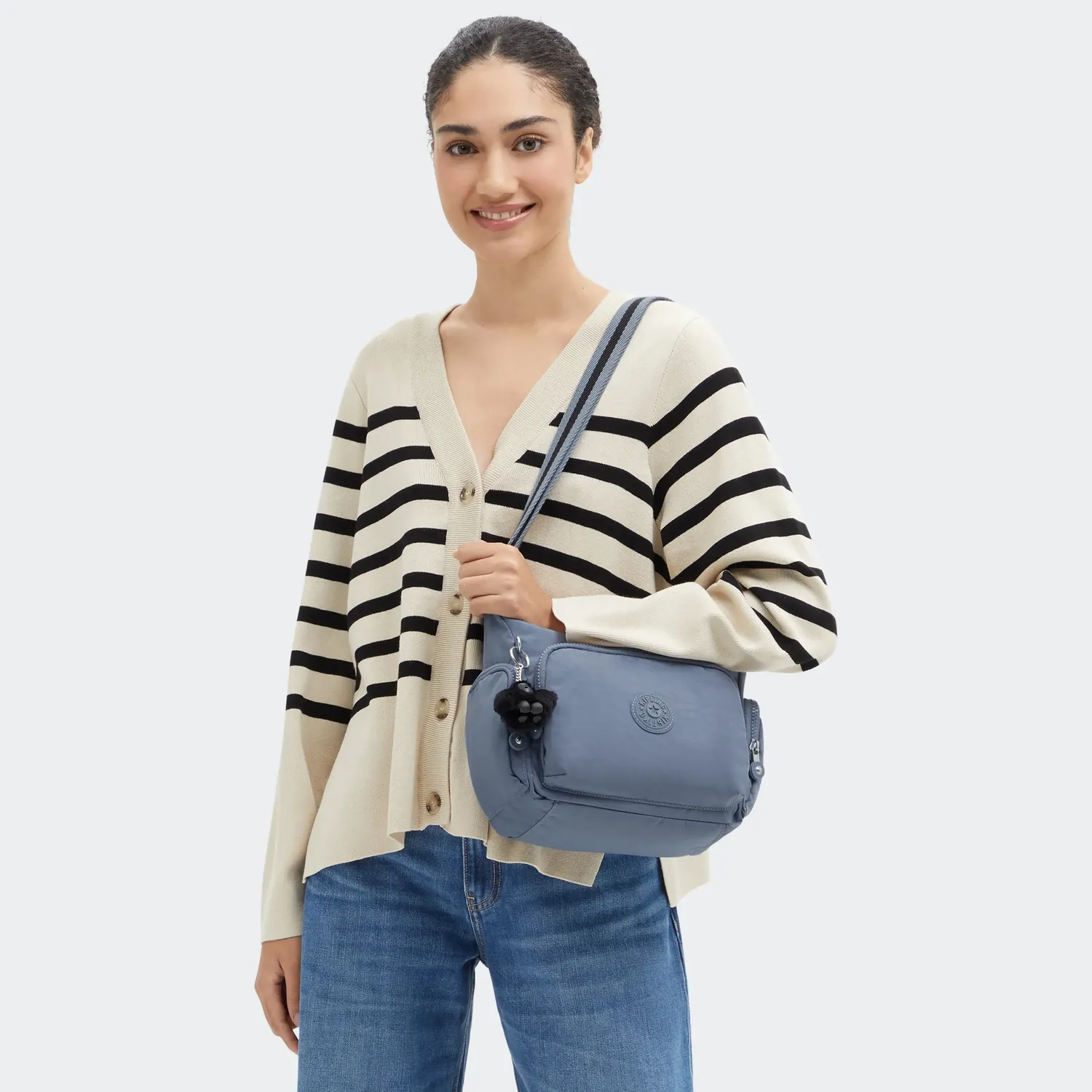 Kipling Gabb S crossbodytas Medium Blue Stone ritsvakken