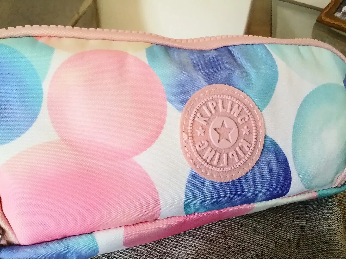 Kipling Gitroy pennenzak Groot Bridal Blue 32 pennen