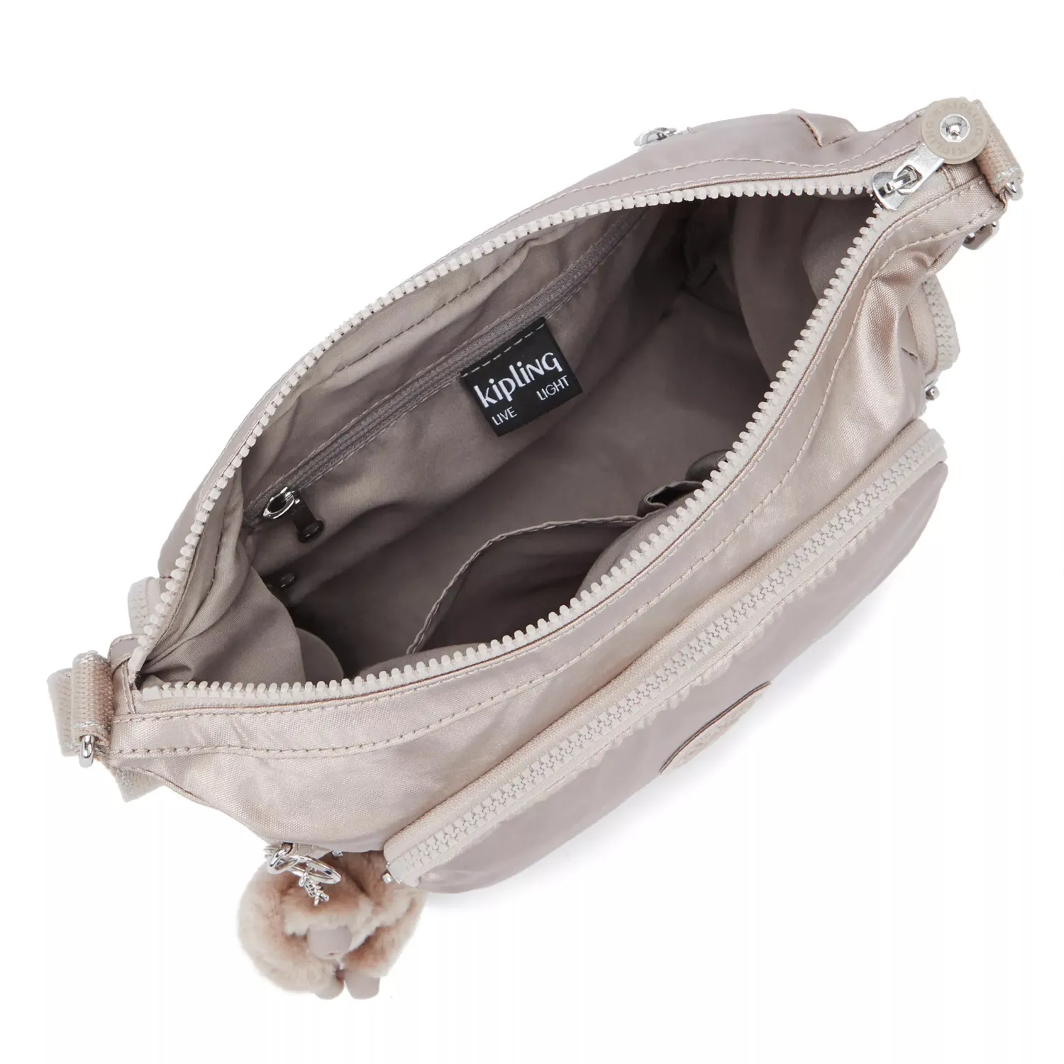 Kipling Gabb S crossbodytas Medium Metallic Glow glanzend