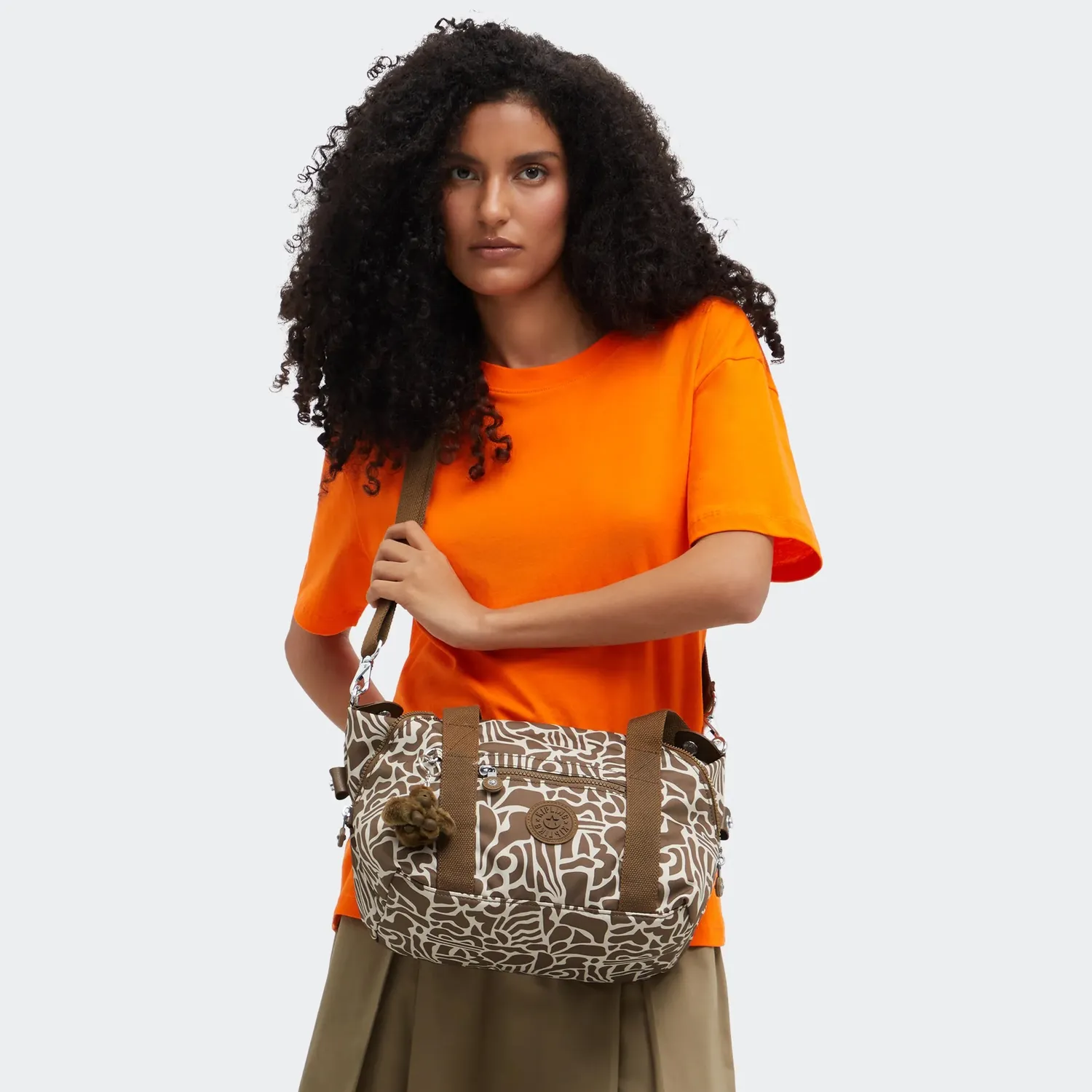 Kipling Art Mini tas Cocktail Khaki klein handzaam