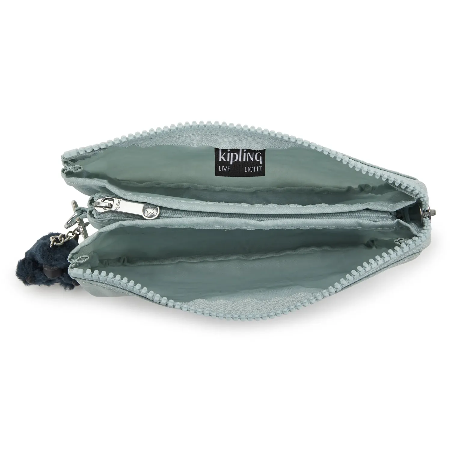 Kipling Creativity L buidelzak Groot Breezy Blue lichtblauw