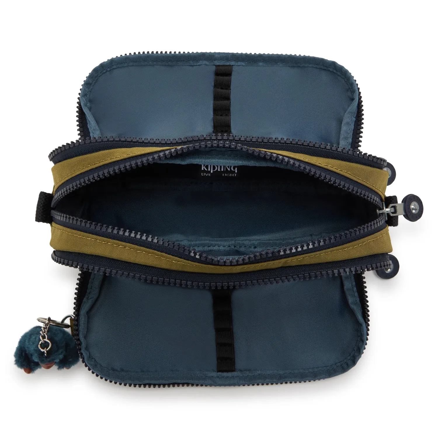 Kipling Gitroy pennenzak Groot Treasure Green 32 penlussen