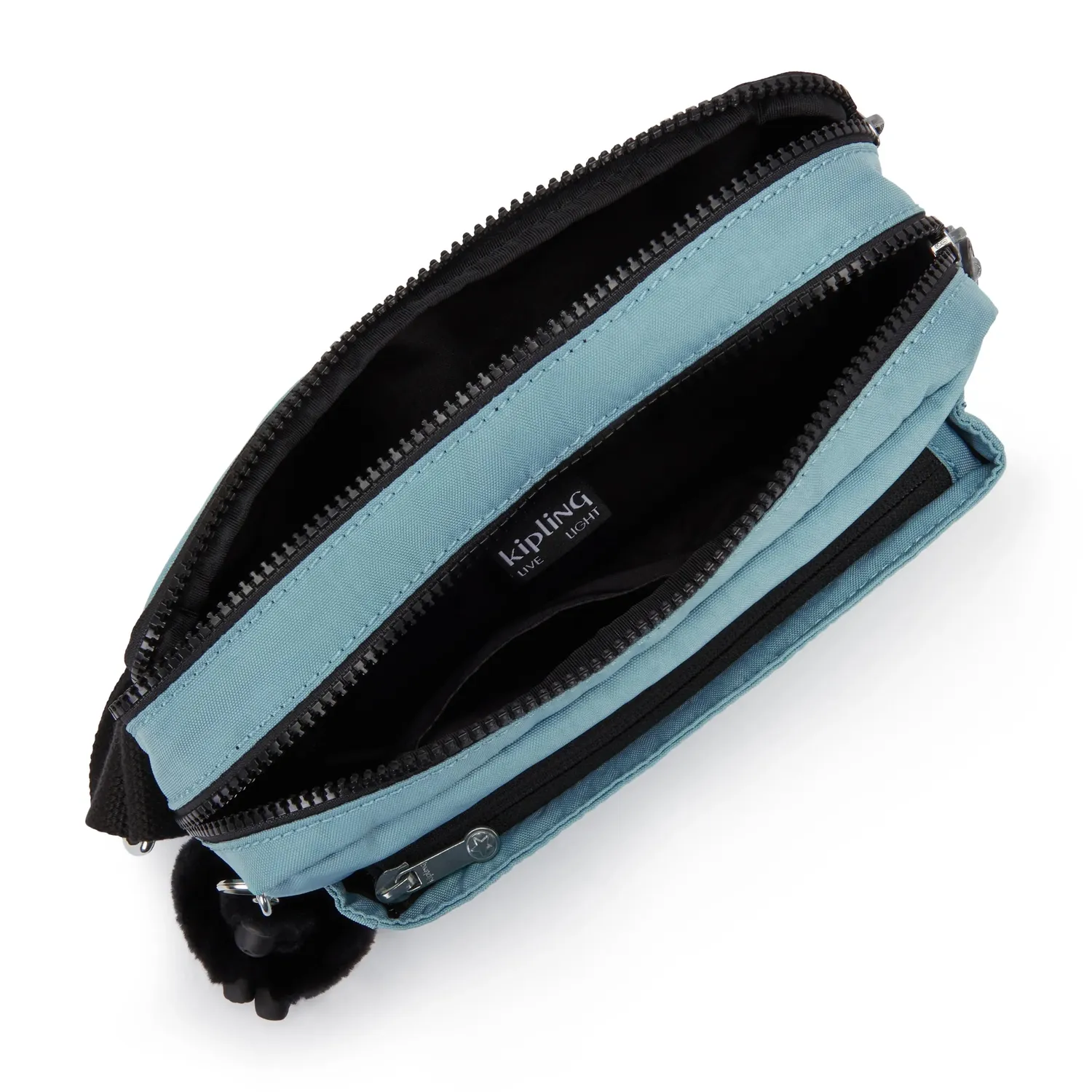 Kipling Abanu M schoudertas Muted Sage Combo lichte tas