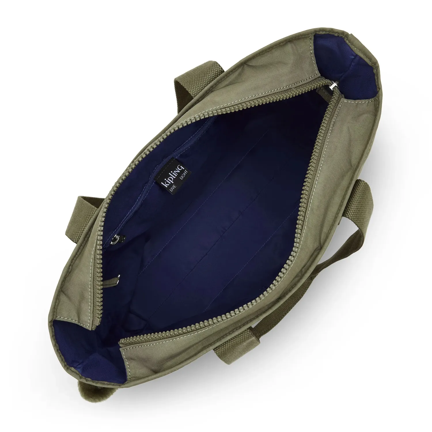 Kipling Anina shopper Almost Sage medium A4 met buidel