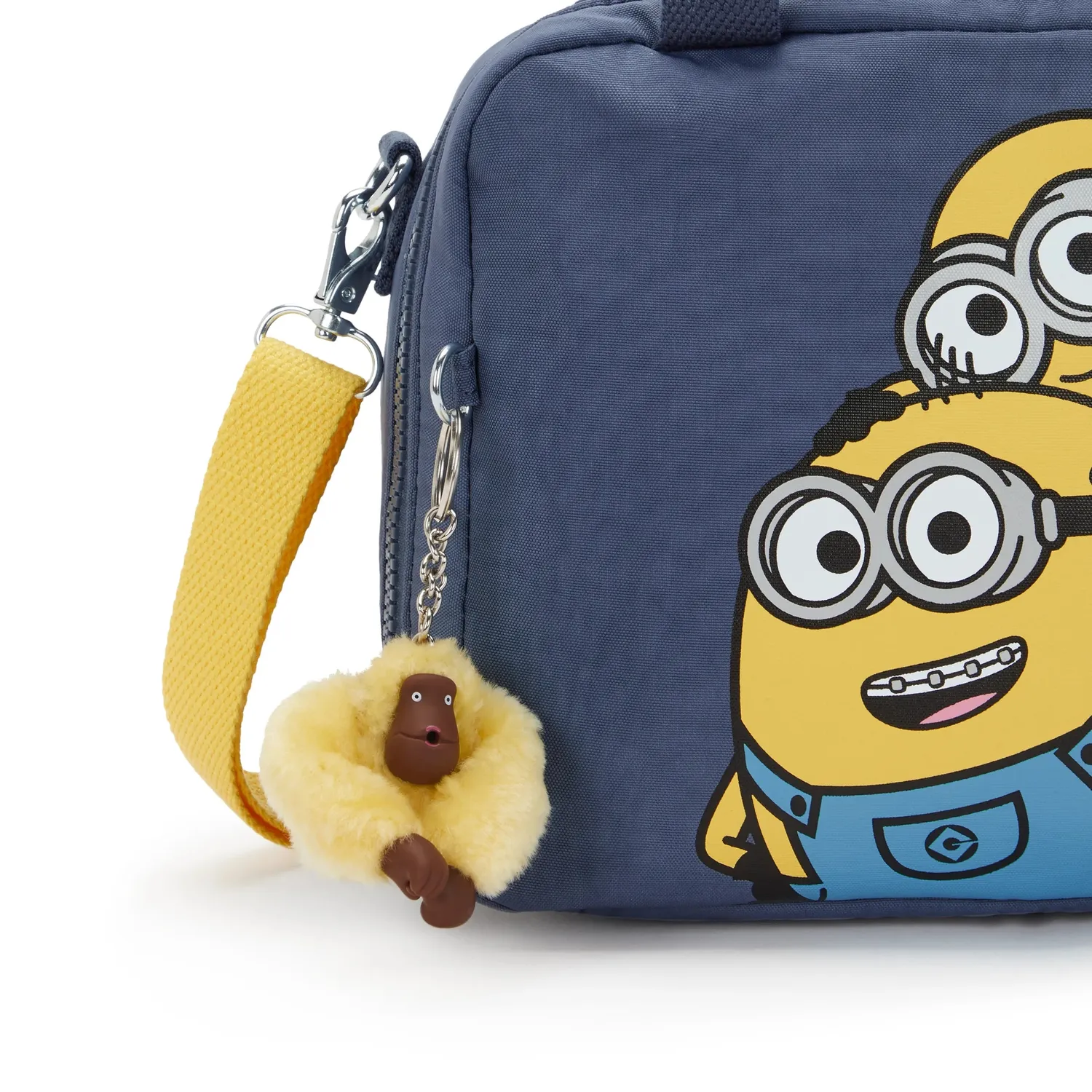 Kipling Miyo Print lunchtas groot dungaree blue Minions