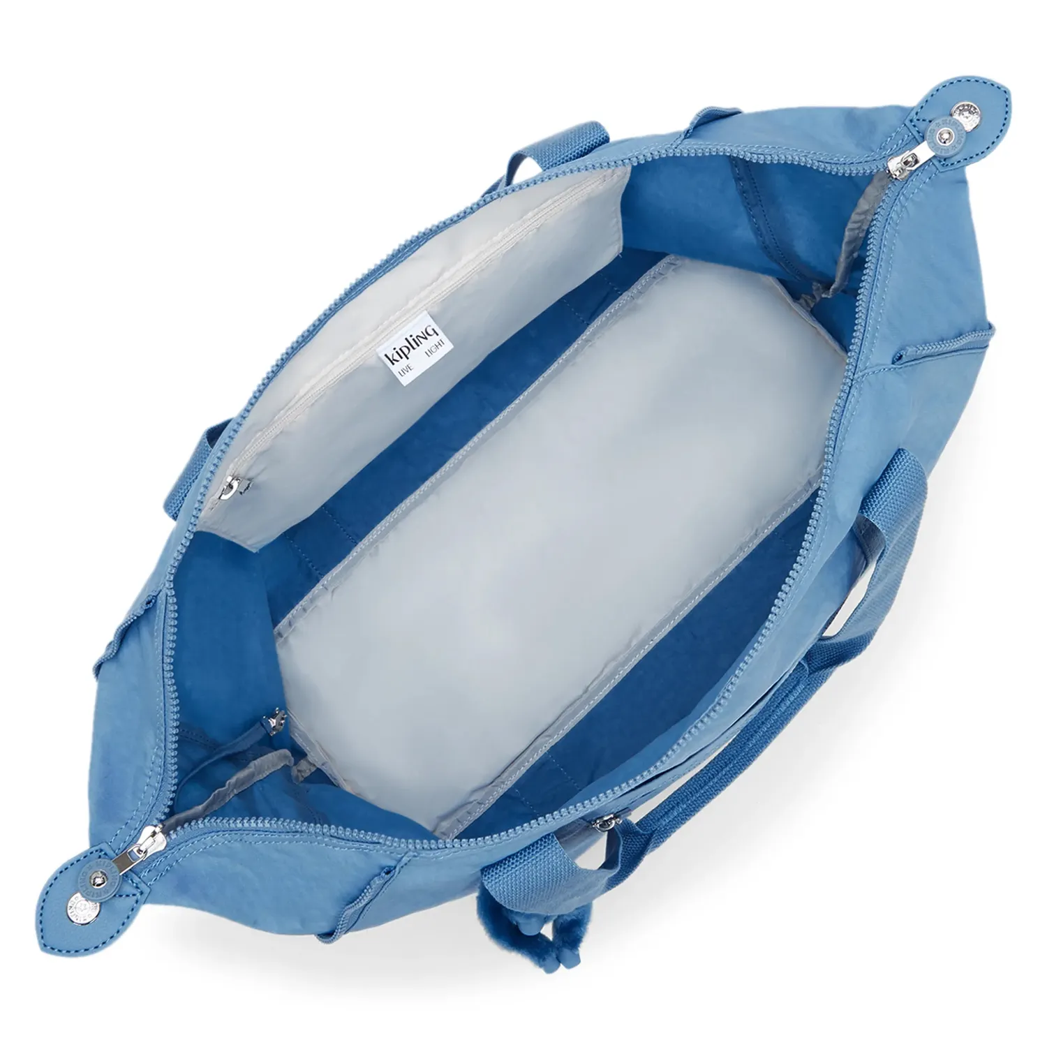 Kipling Art M tas Vintage Blue groot schouderband