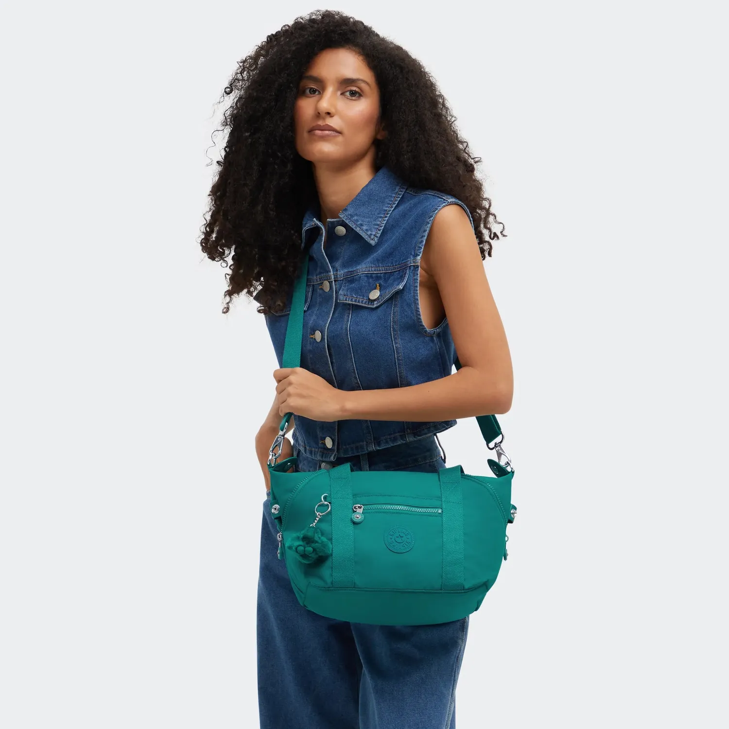 Kipling Art Mini schoudertas Outspoken Green Klein lichtgewicht