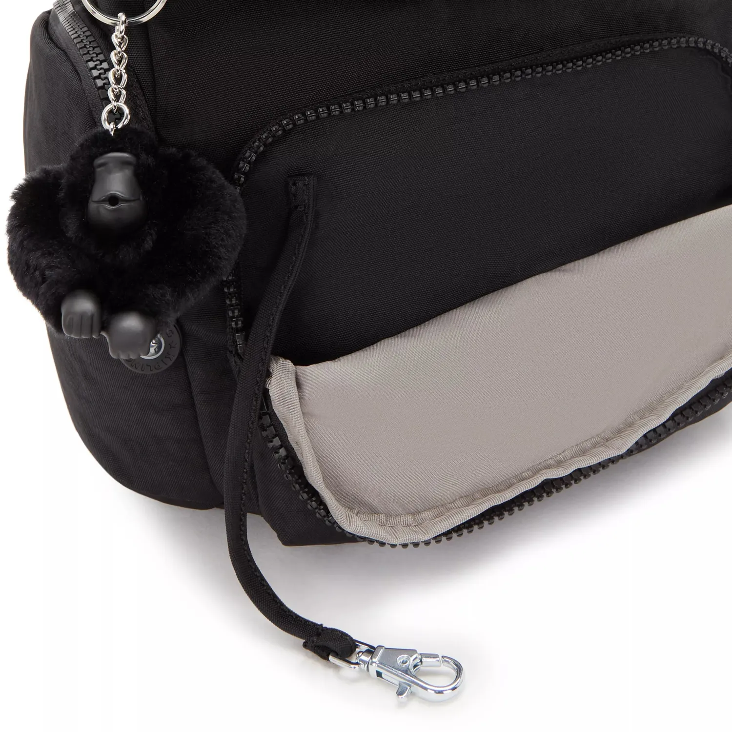 Kipling City Zip Mini rugzak Black Noir extra klein zwart