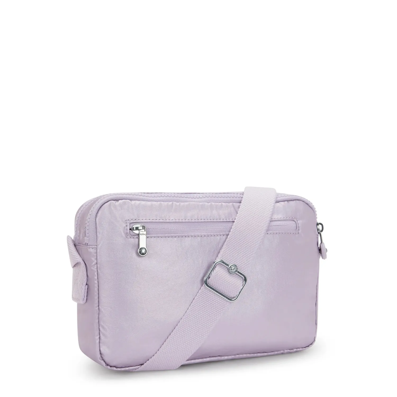 Kipling Abanu M Crossbody Tas Lilac Moon Metallic Medium Glans