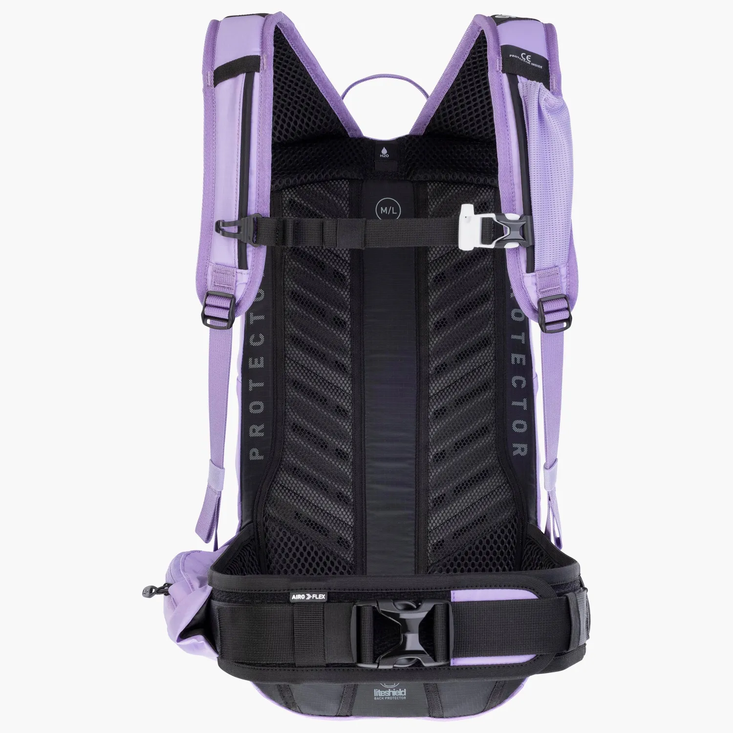 Evoc FR Lite Race 10 rugzak carbon grey 10L protector