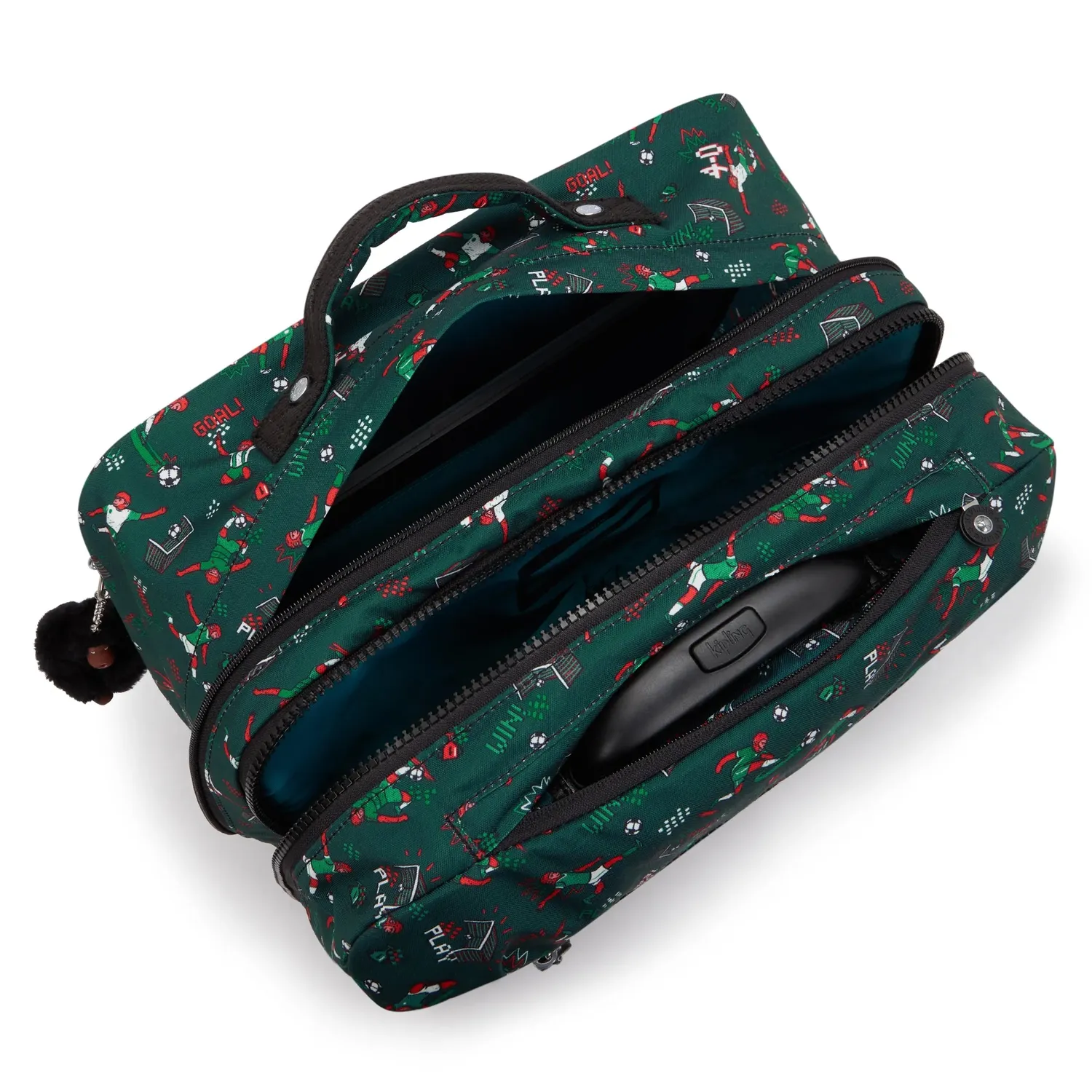 Kipling Giorno rugzak Soccer Print groot met wieltjes