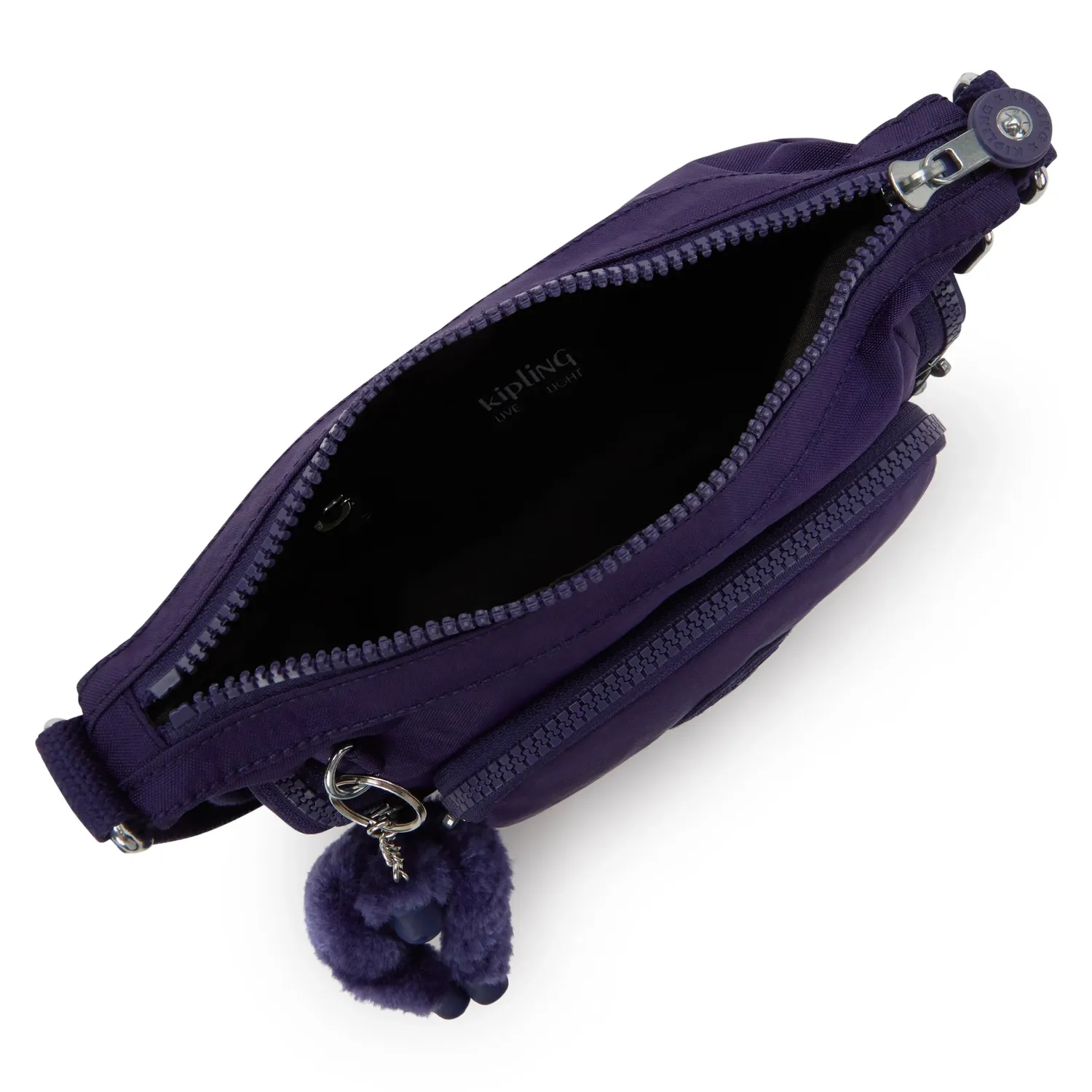 Kipling Gabbie Mini crossbody Klein Moonlit Blue met 6 vakken