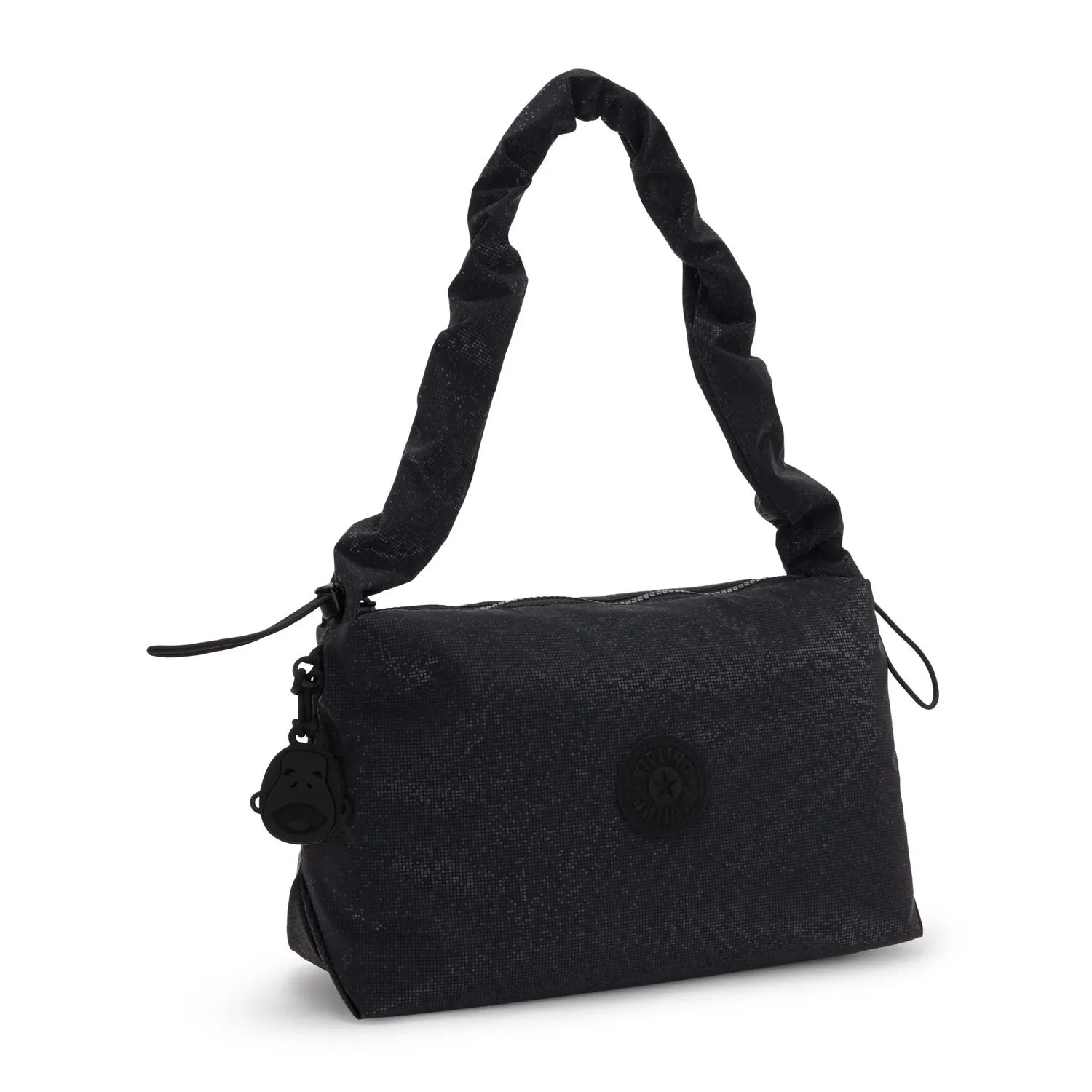Kipling Eleni M schoudertas Shiny Pixel medium glans