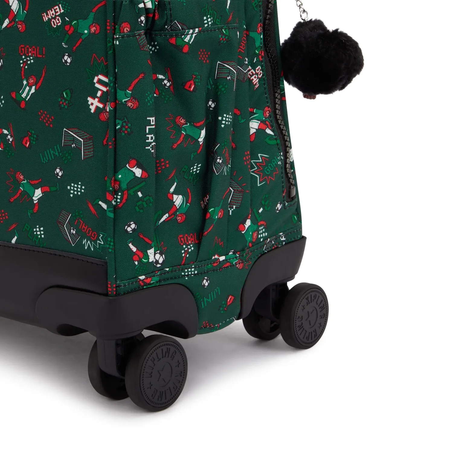 Kipling New Storia schooltas met wielen Soccer Print groot laptopvak