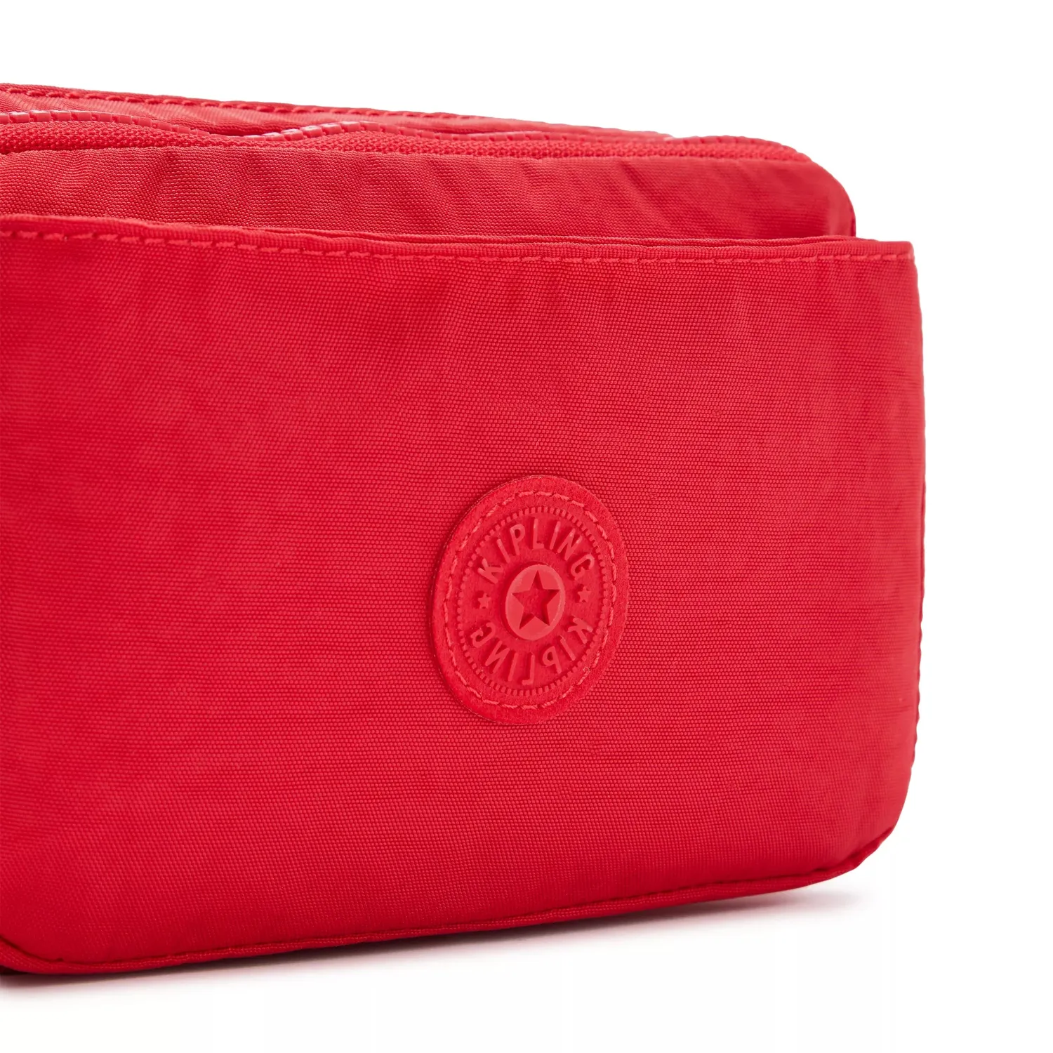 Kipling Abanu Multi schoudertas Klein Red Rouge dubbele rits