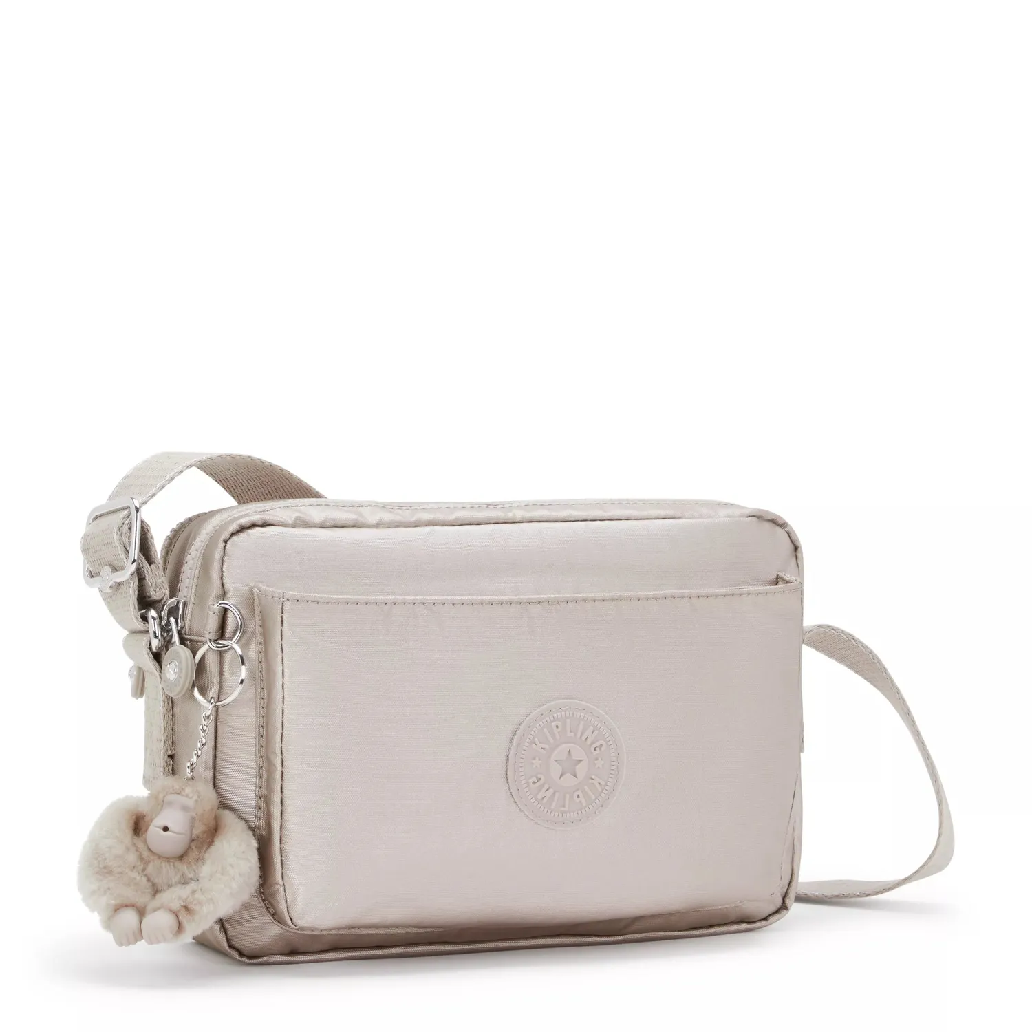 Kipling Abanu M crossbody medium metallic glow schoudertas