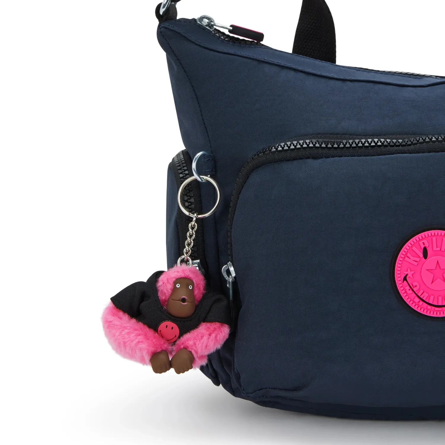 Kipling Gabb S crossbodytas Pink Fun Blue medium Smiley