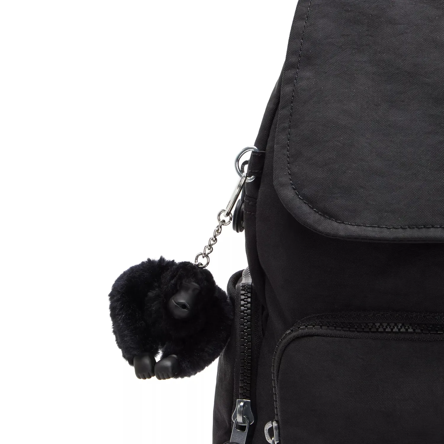 Kipling City Zip Mini rugzak Black Noir extra klein zwart