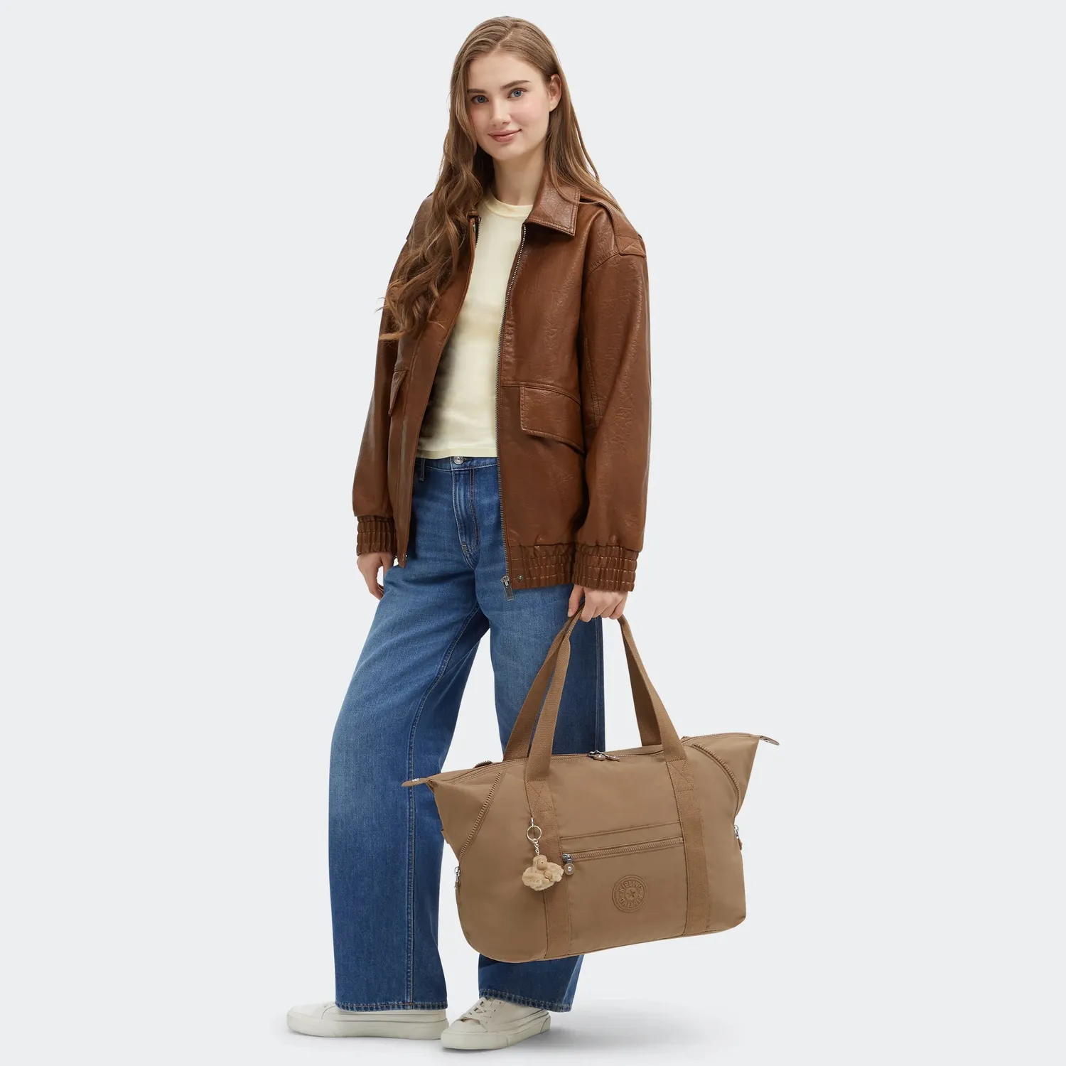 Kipling Art M draagtas Early Tan waterafstotend