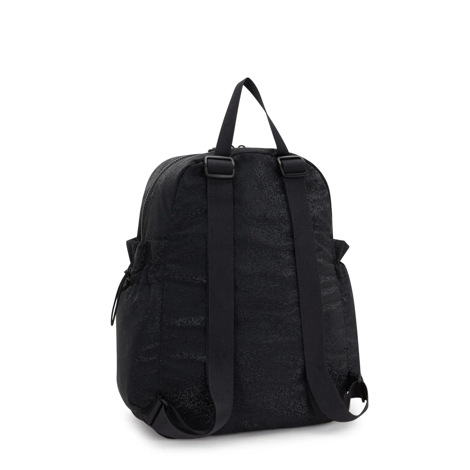 Kipling Amita rugzak Shiny Pixel medium met trekkoordvak
