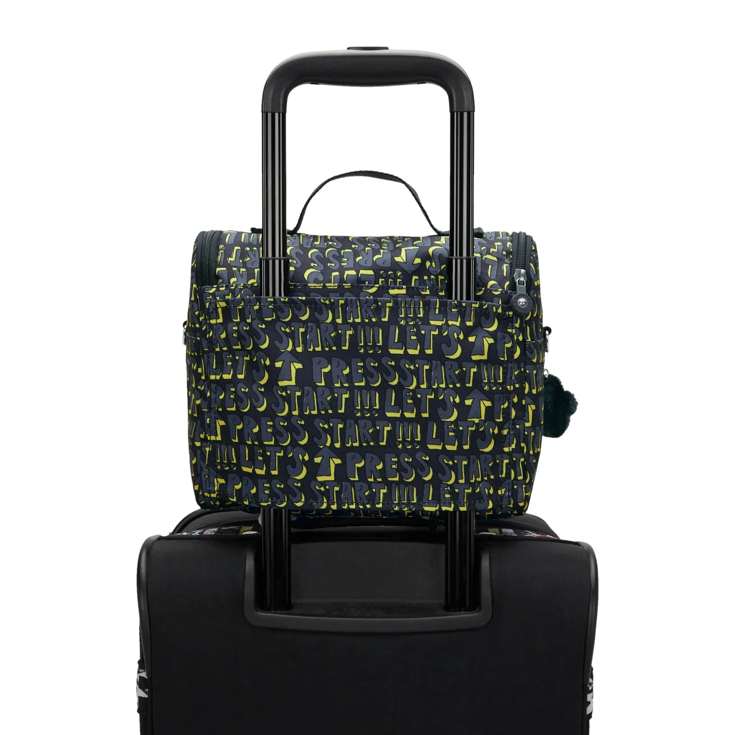 Kipling New Kichirou lunchtas Groot Lets Play Print trolleybevestiging