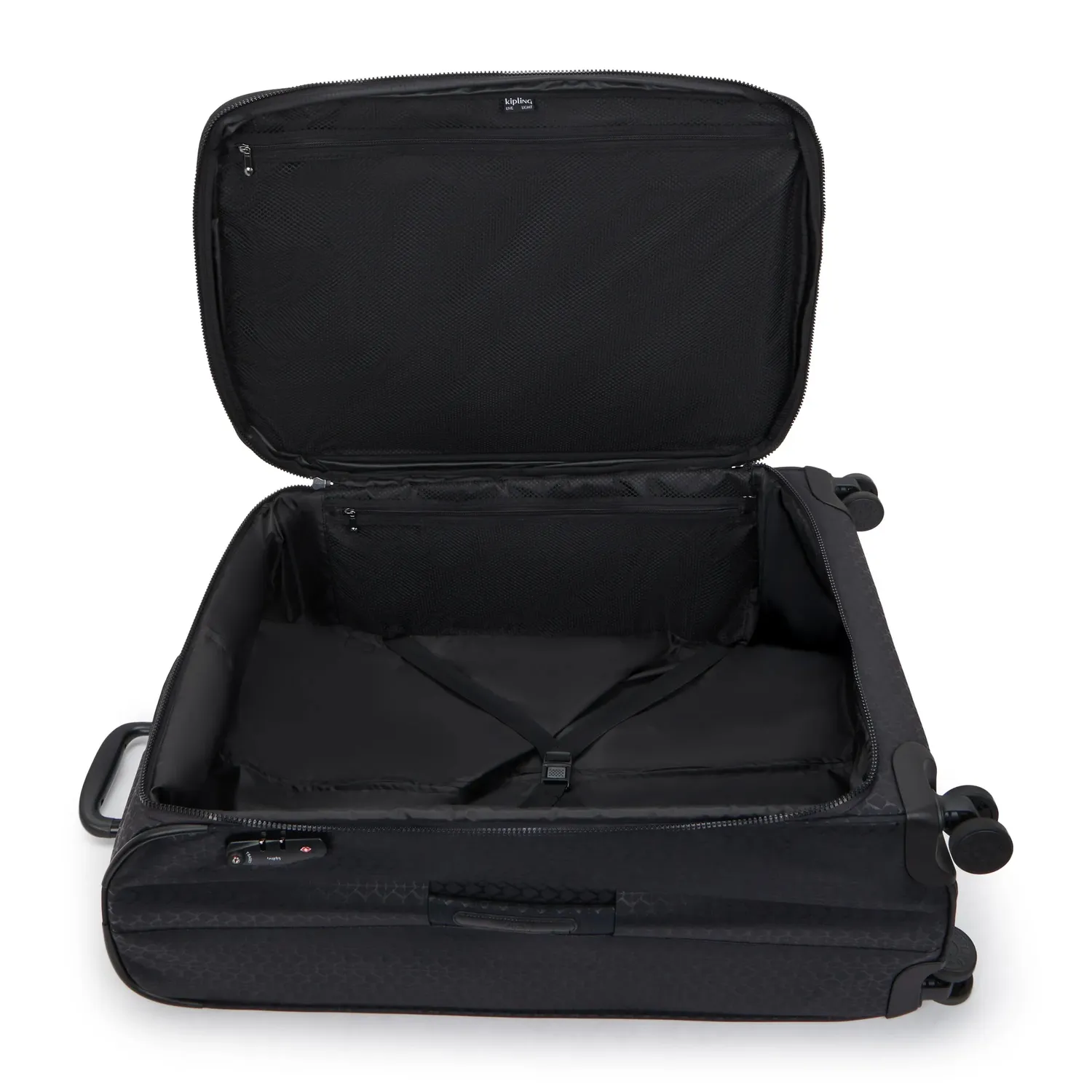 Kipling Youri Spin L koffer Signature Emb groot uitbreidbaar