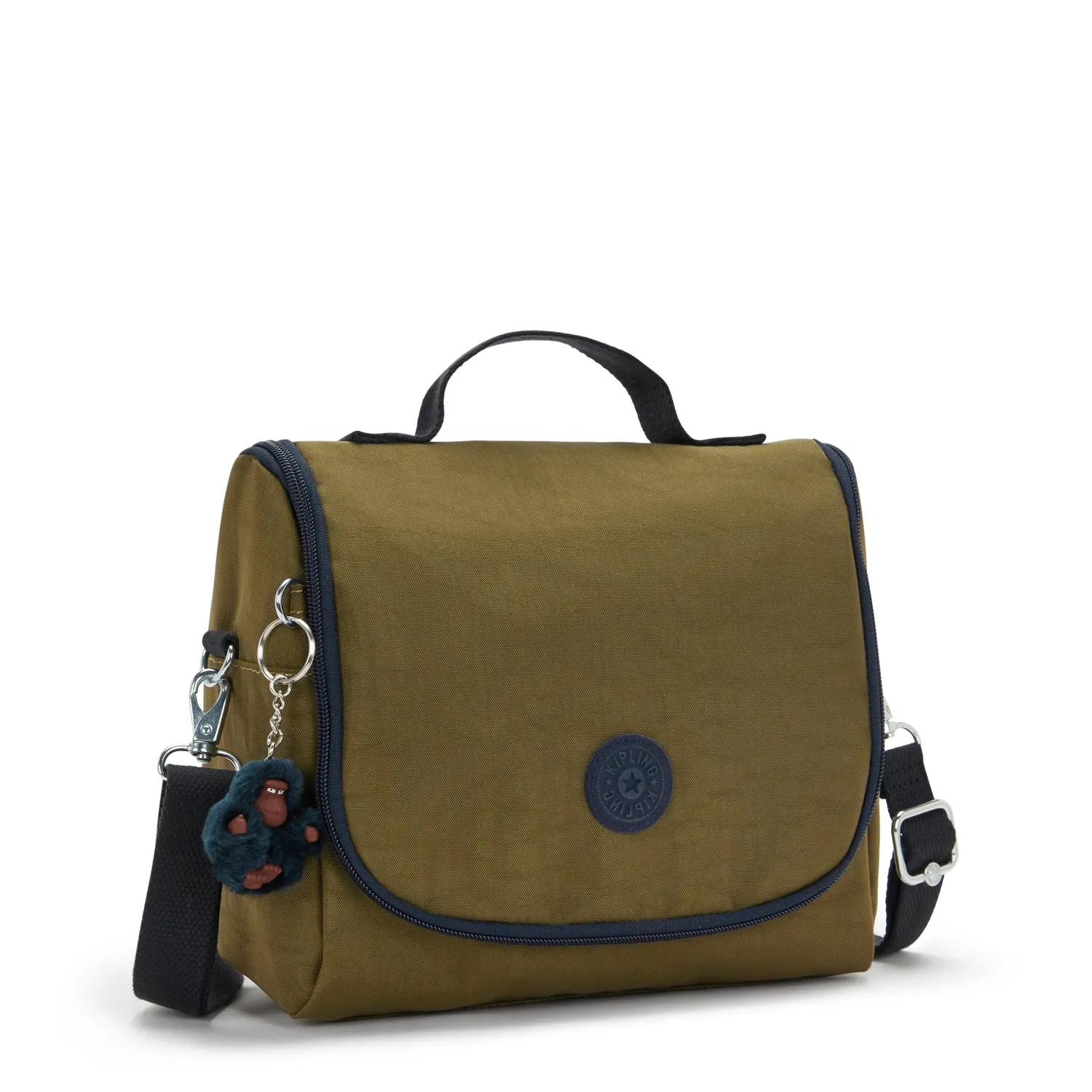 Kipling New Kichirou lunchtas Groot Treasure Green trolleybevestiging