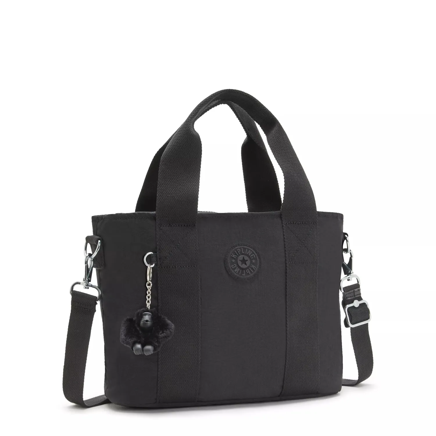 Kipling Minta M schoudertas Black Noir verstelbaar