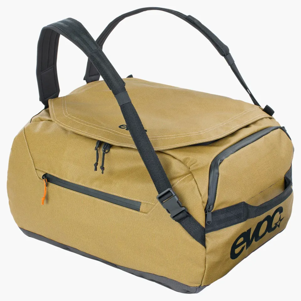 Evoc Duffle Bag 40 reistas curry-black waterafstotend