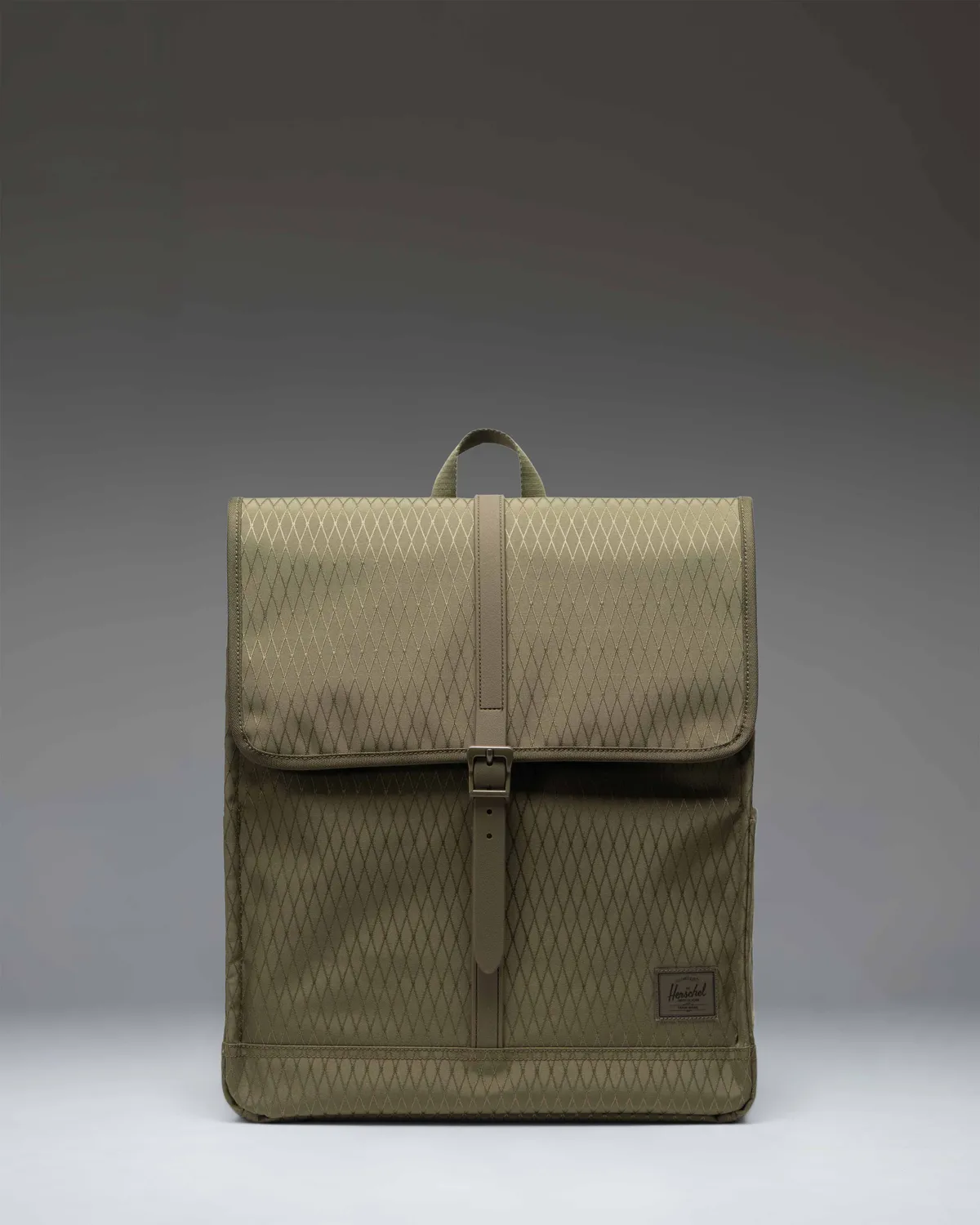 Herschel City rugzak Black gestroomlijnd
