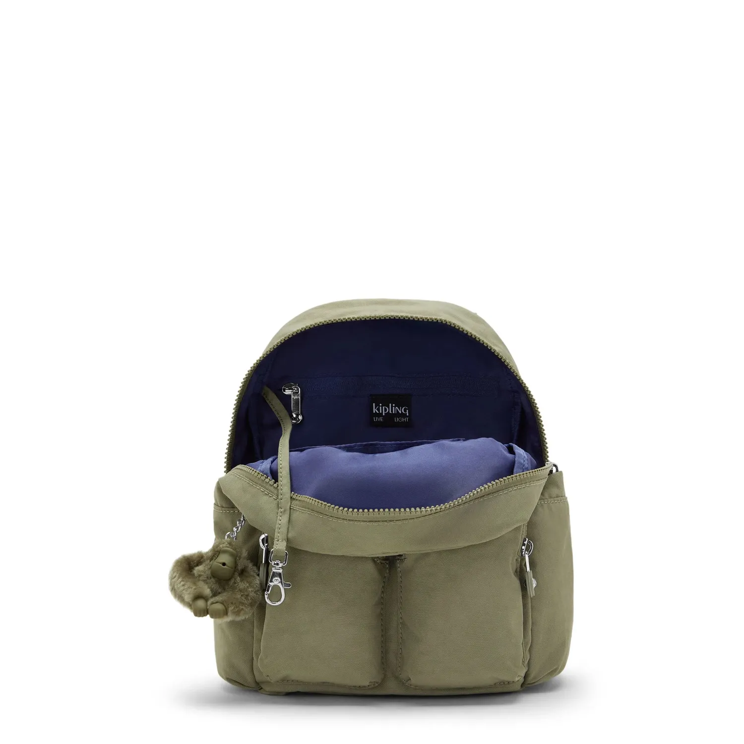 Kipling City Pocket Mini rugzak Almost Sage Klein klep