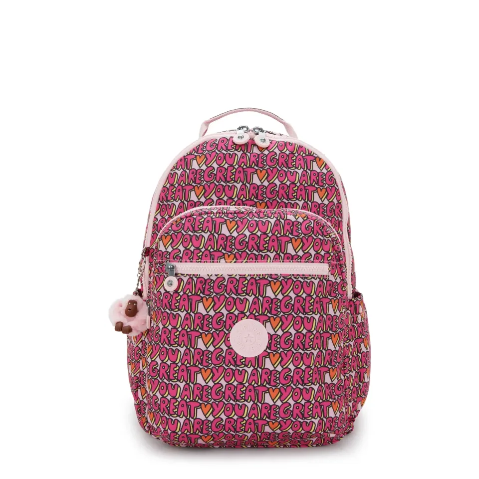 Kipling Seoul College Extra rugzak U R Great Print 15 inch
