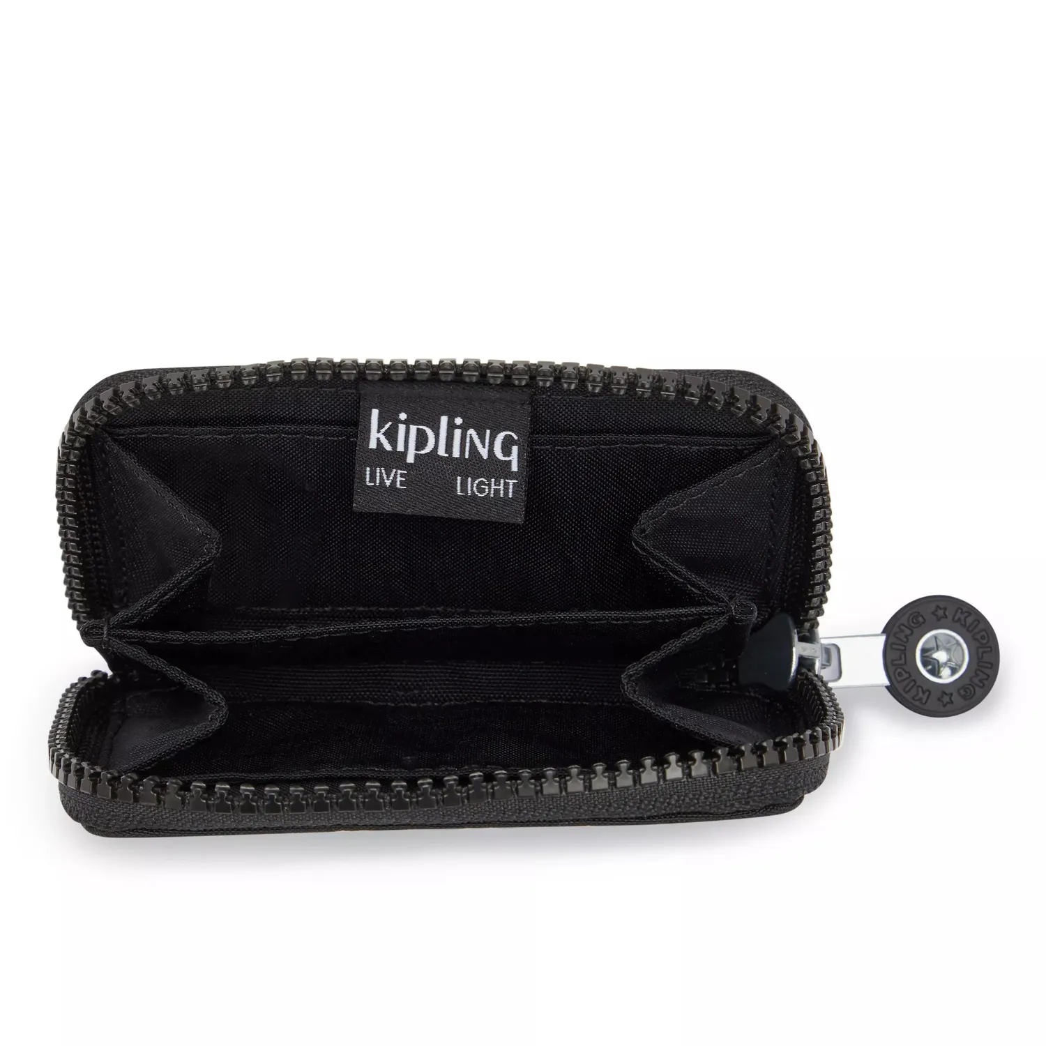 Kipling Cash Buddy portemonnee Black Noir klein met rits