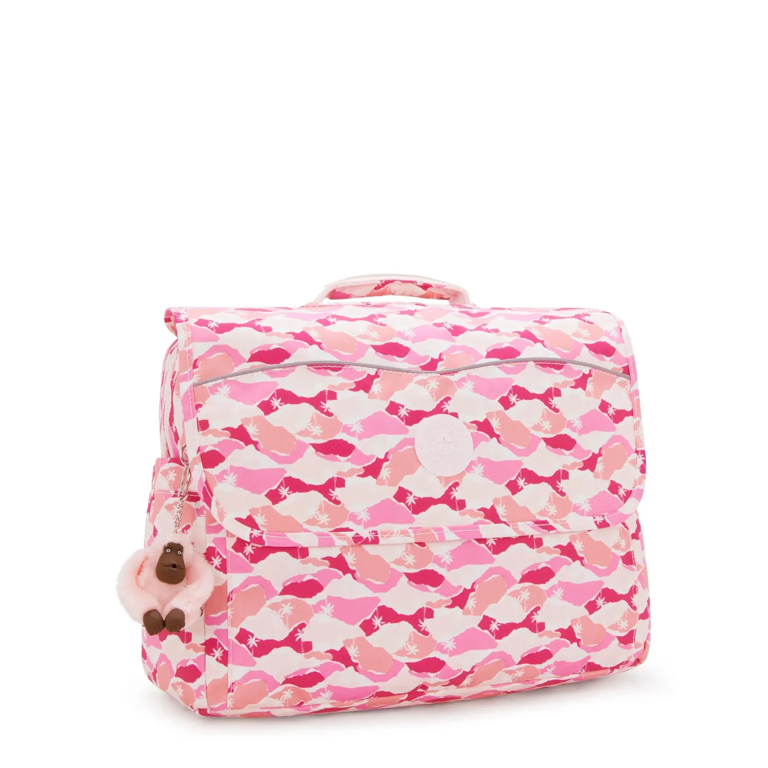 Kipling Codie M schoolrugzak Pink Palm medium A4