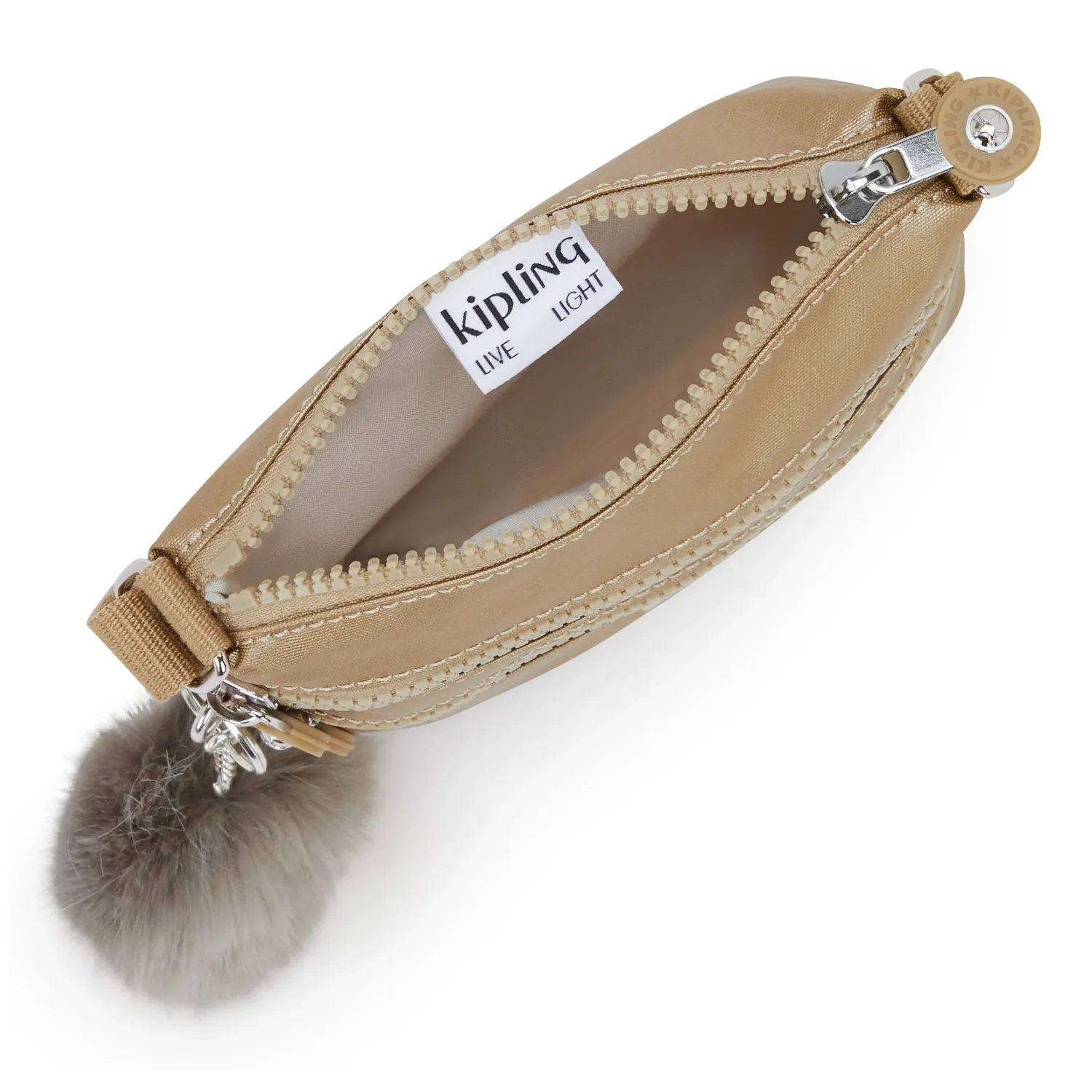 Kipling Alvar XS reistasje Echoey Gold Met klein waterafstotend