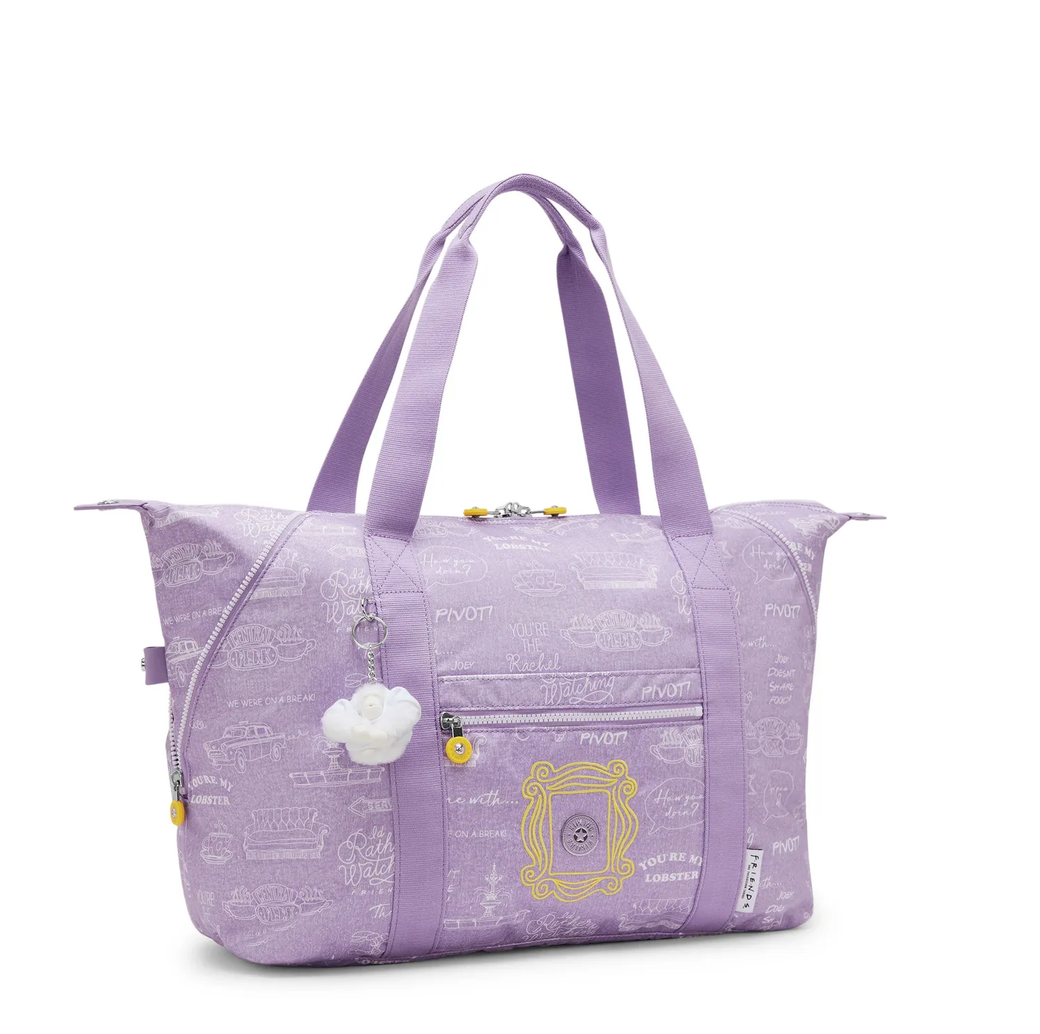 Kipling Art M draagtas Framed Lilac groot Friends