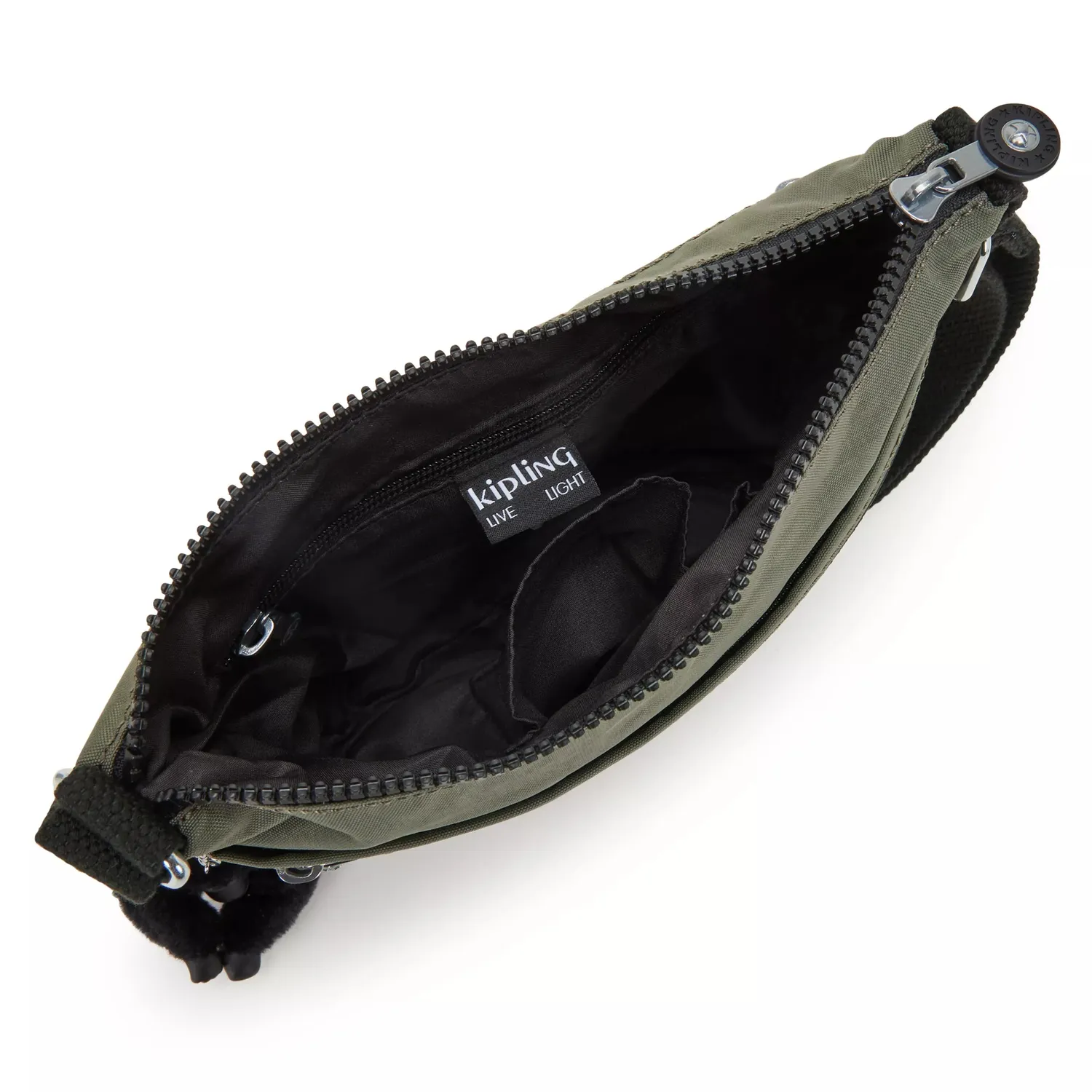 Kipling Arto S schoudertas Green Moss klein – waterafstotend