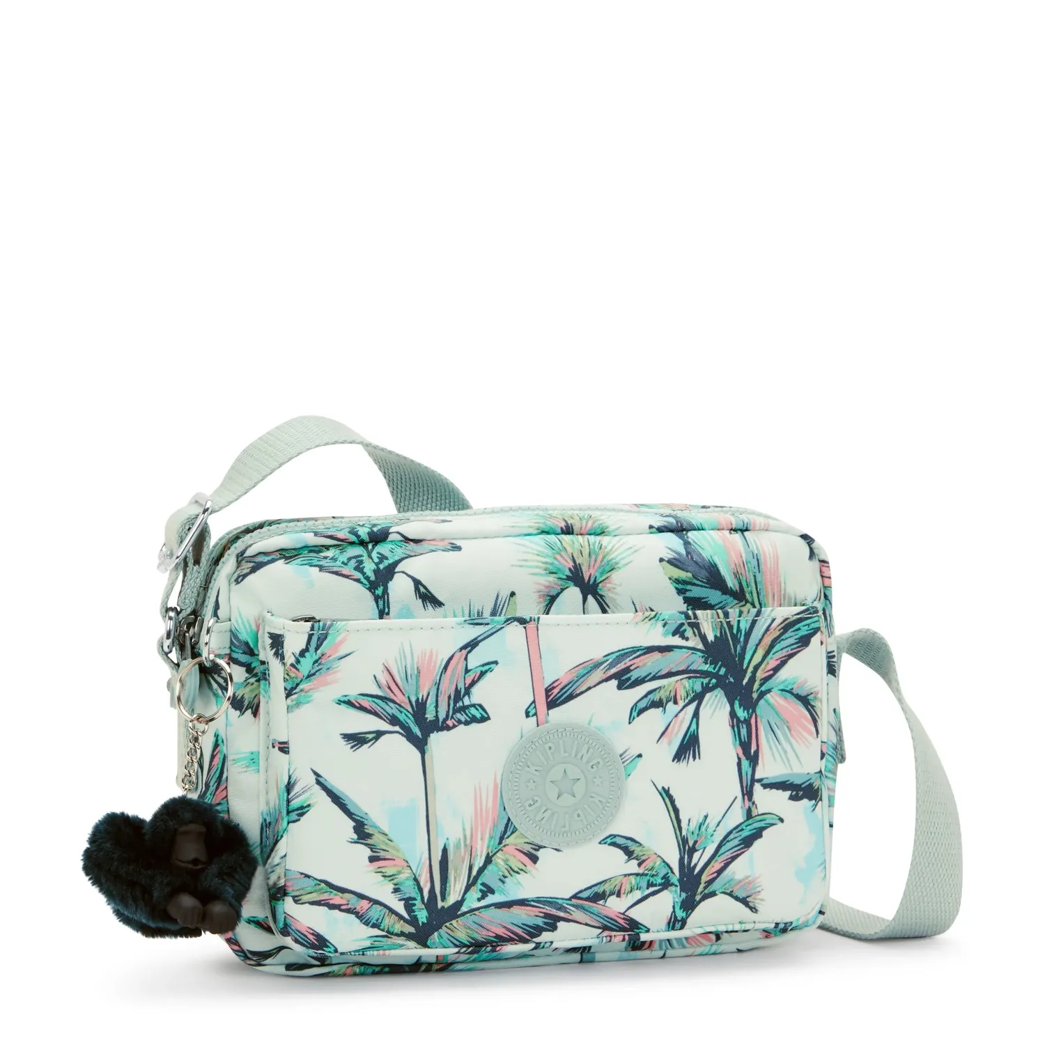 Kipling Abanu M crossbody tas Medium More Palm Trees print
