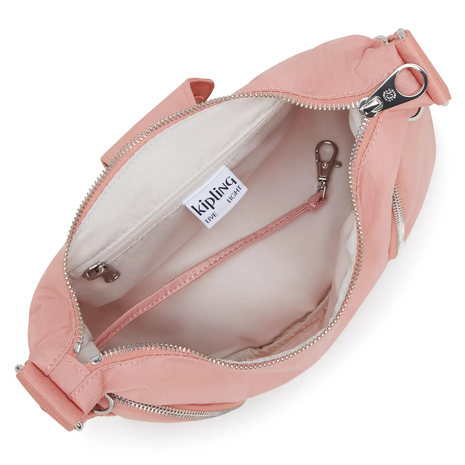 Kipling Sera M crossbodytas Rose Spice medium met ritsvakken